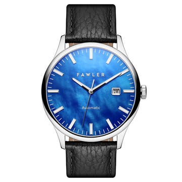 Timon | Automatické perleťové hodinky v modrej farbe 