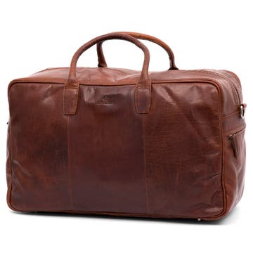Montreal Tan Leather Duffel Bag