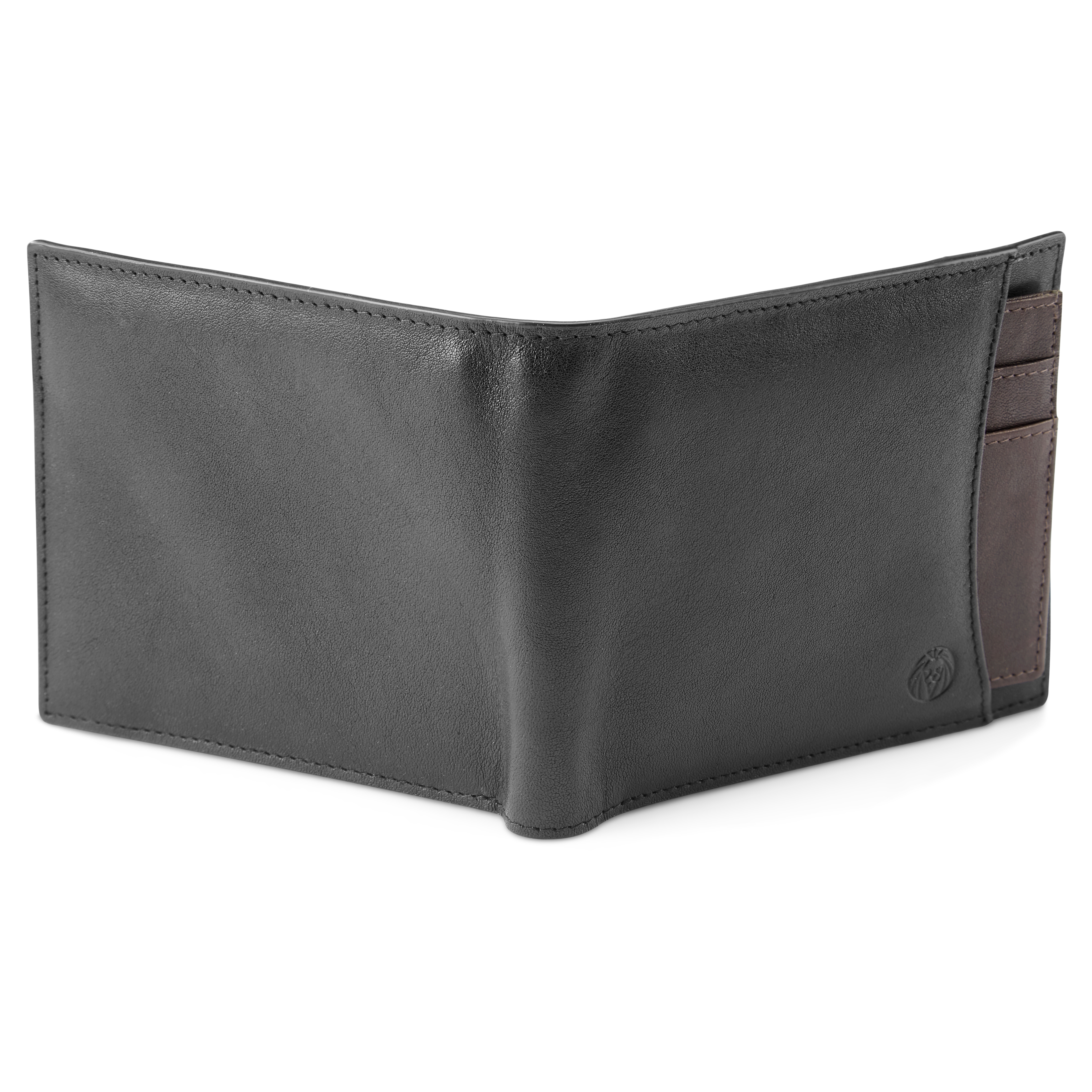Lincoln Black & Dark-Brown Leather RFID-Blocking Wallet & Card Holder - 5