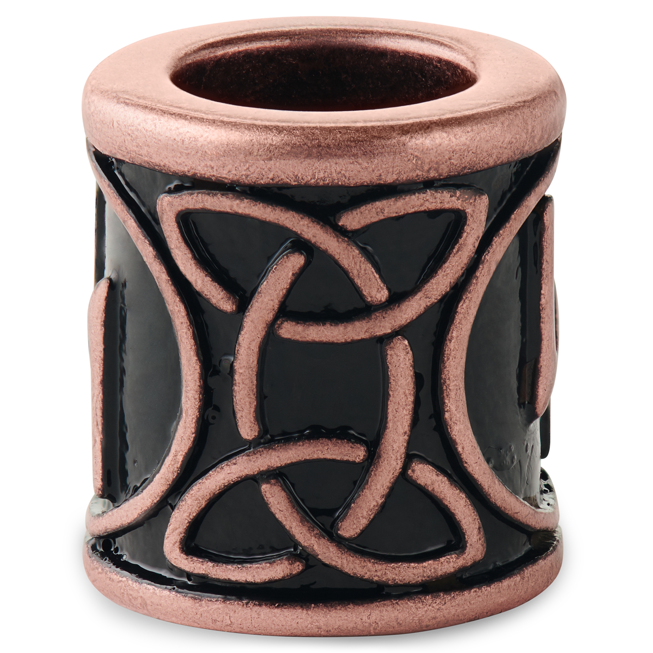 Bronze-tone Viking Sun Rune Beard Ring - 3