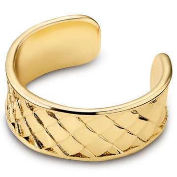 Helix | 1/4" (6 mm) Gold-tone Scaled Ear Cuff Helix | 1/4" (6 mm) Gold-tone Scaled Ear Cuff