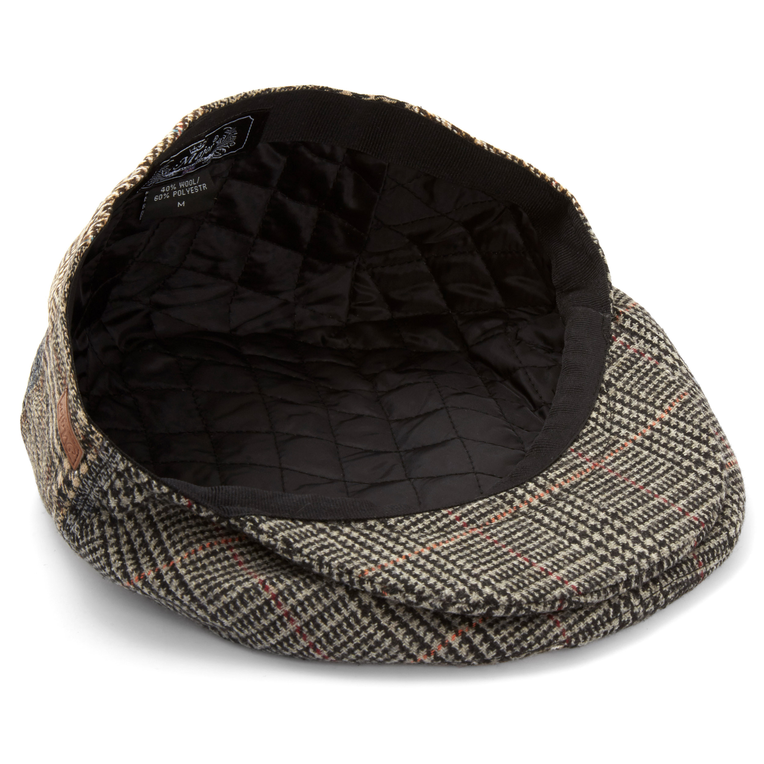 Grey Tartan Flat Cap - 4