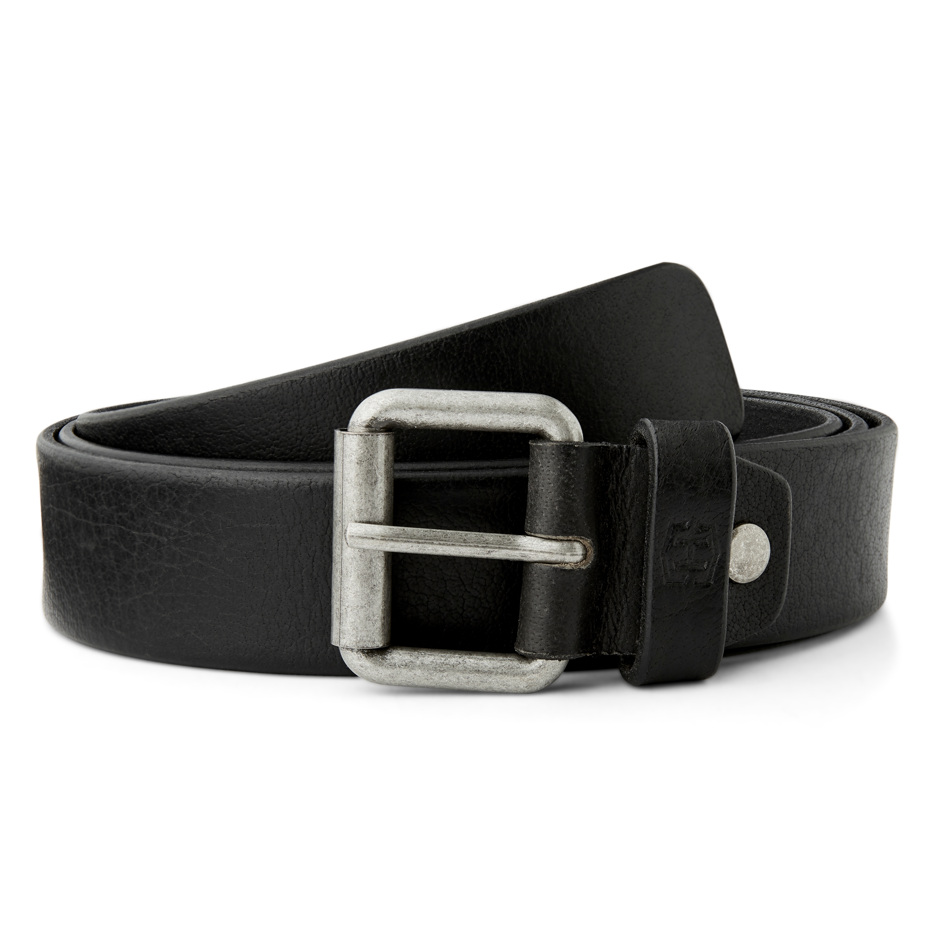 Czarny skórzany pasek Samm - 1