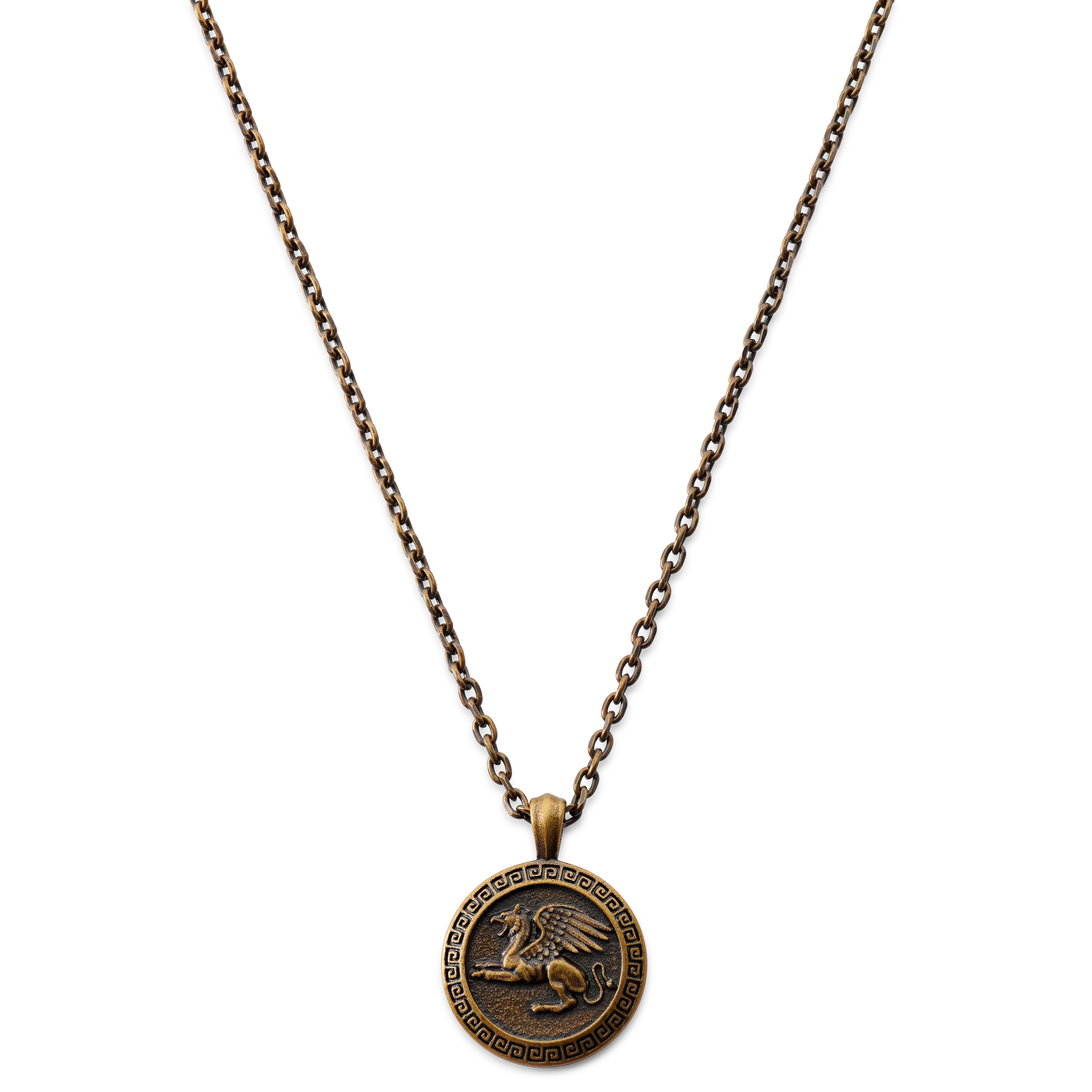 Men's gold hot sale necklaces pendant