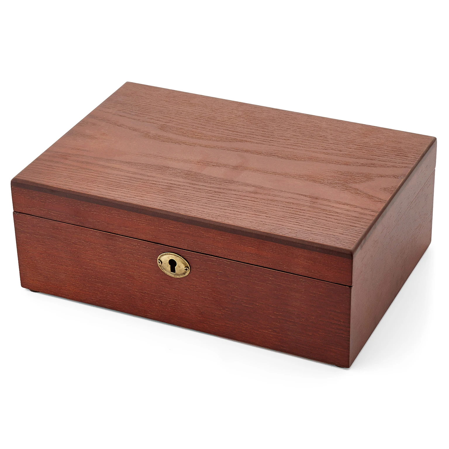 Caja de roble marrón para 10 relojes Caja de roble marrón para 10 relojes