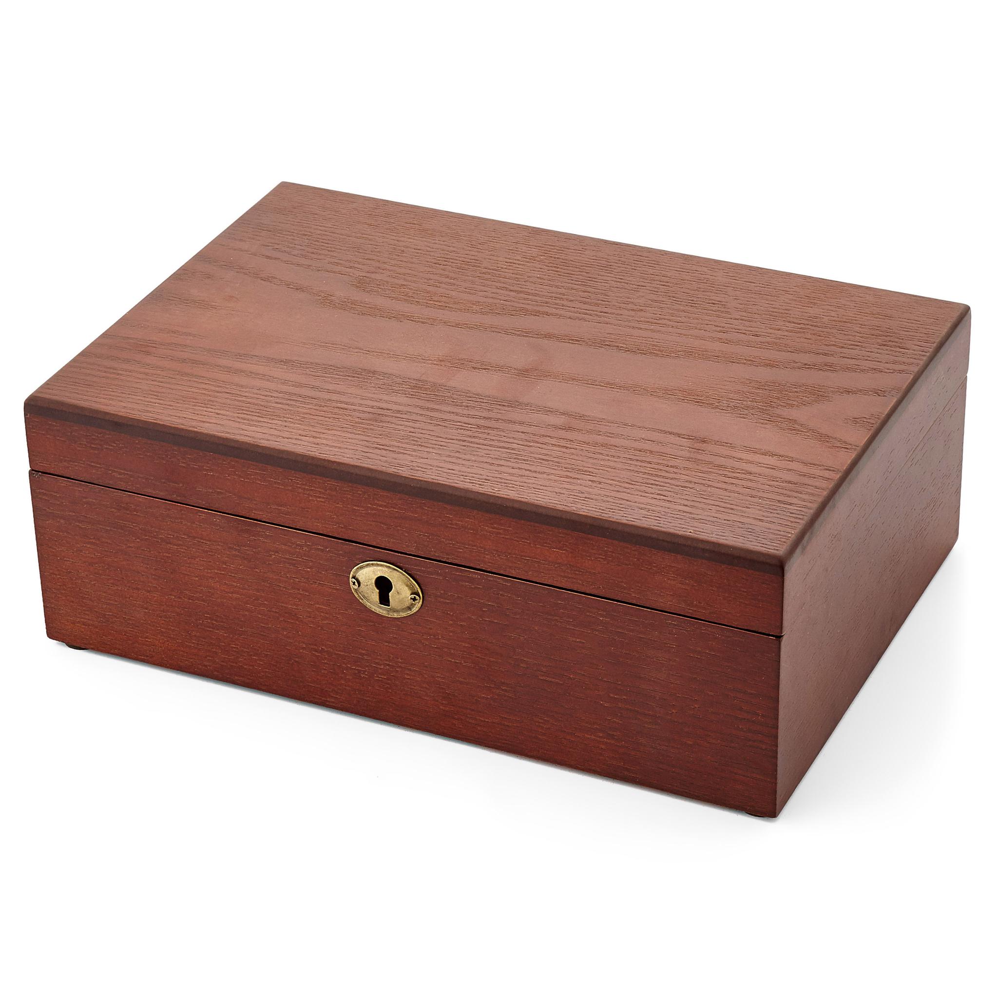 Oakwood Brown Watch Box - 10 Watches | In stock! | Warren Asher