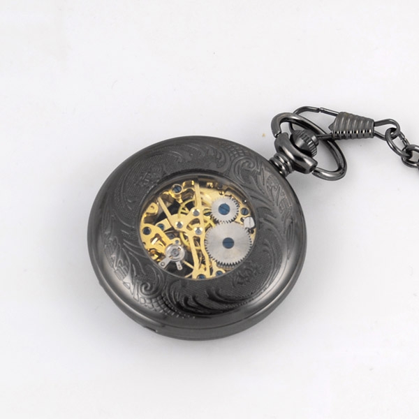 Sort Klassisk Lommeur - 2