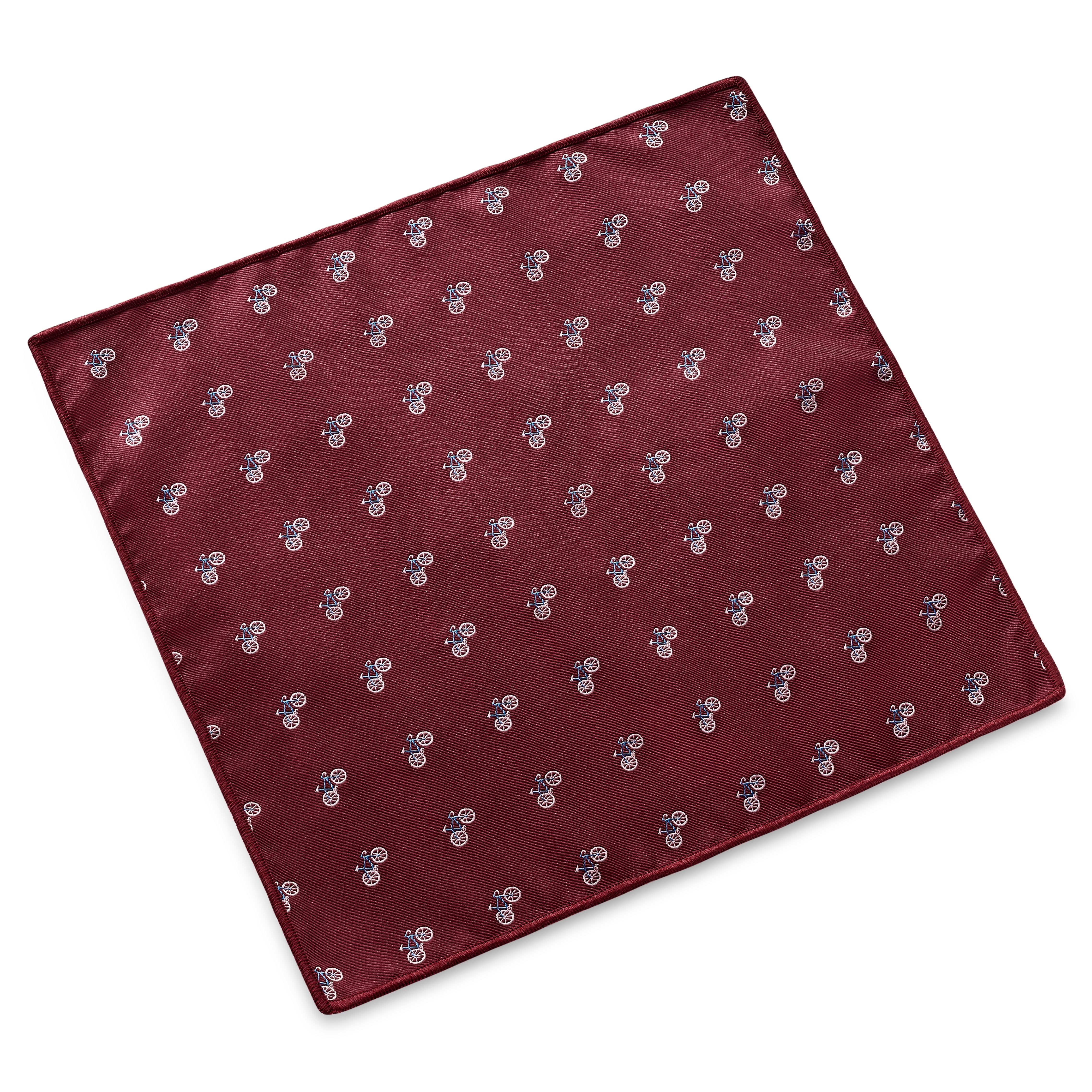 Motos | Red Bicycle Pocket Square - 2