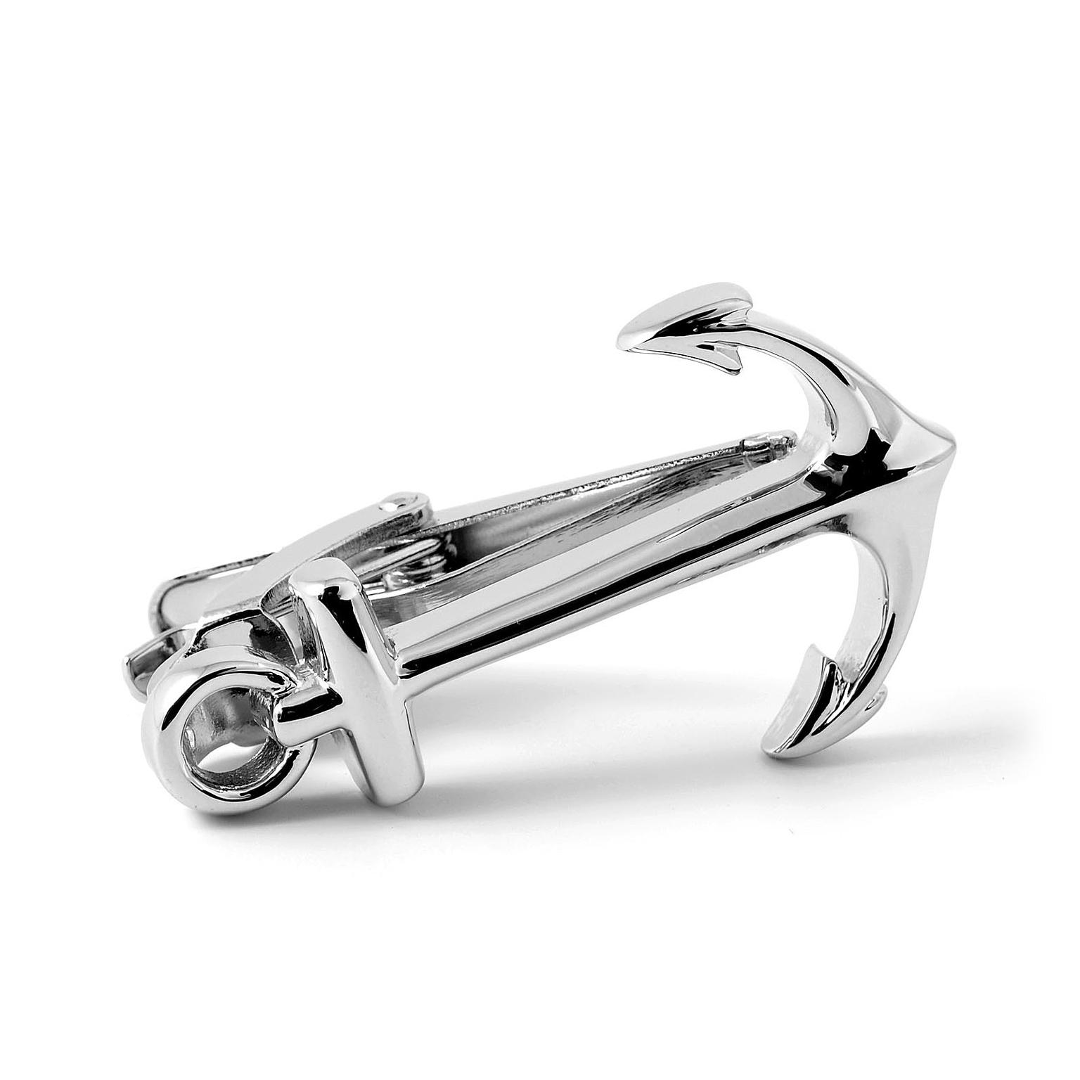 Silver-Tone Anchor Tie Clip Silver-Tone Anchor Tie Clip