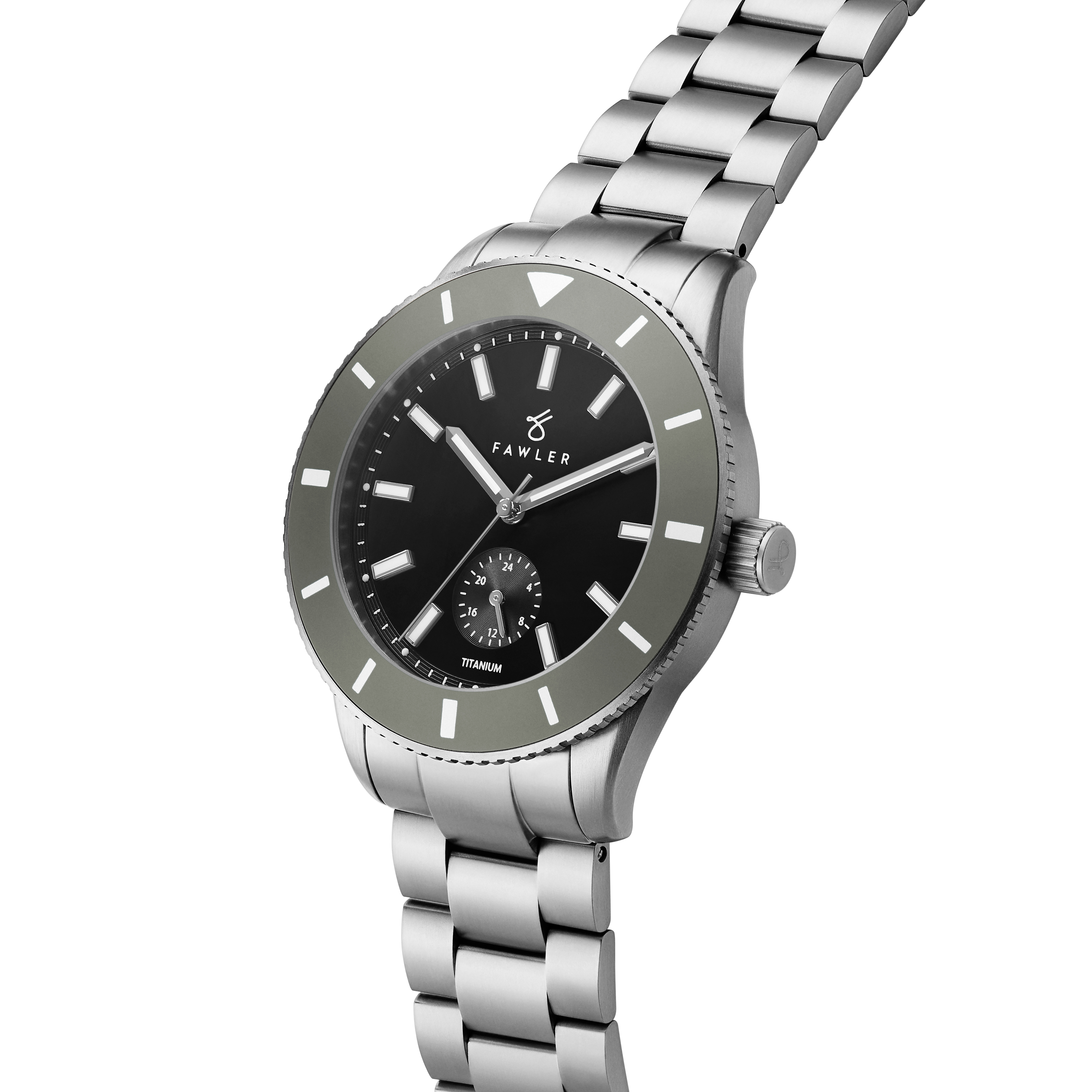 Makalu | Grey Brushed Titanium Dive Watch - 6