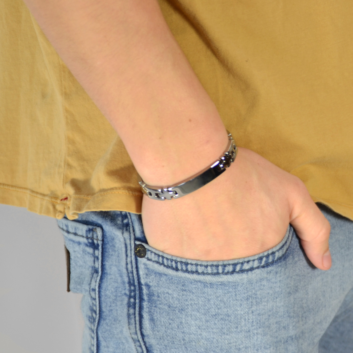 Blankt Stålarmbånd - 3