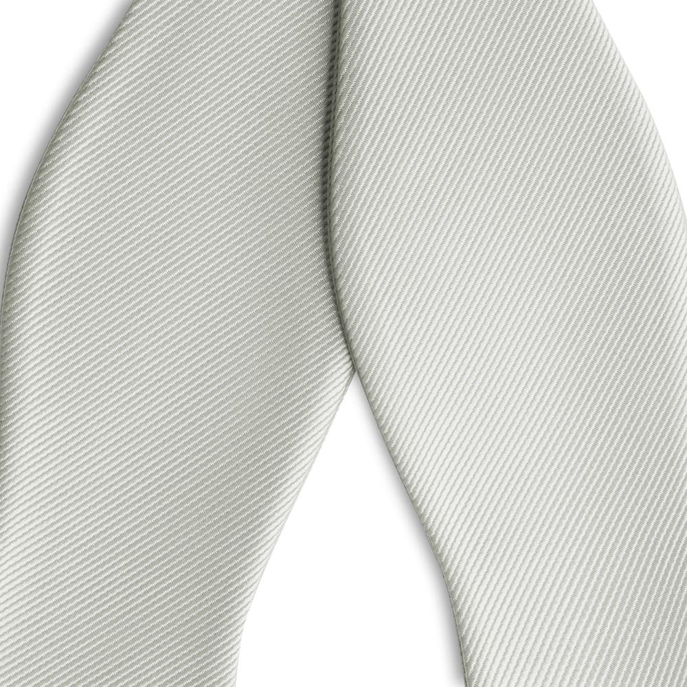 hover: Lichtgrijze Zelfbinder Grosgrain Vlinderdas hover: Lichtgrijze Zelfbinder Grosgrain Vlinderdas