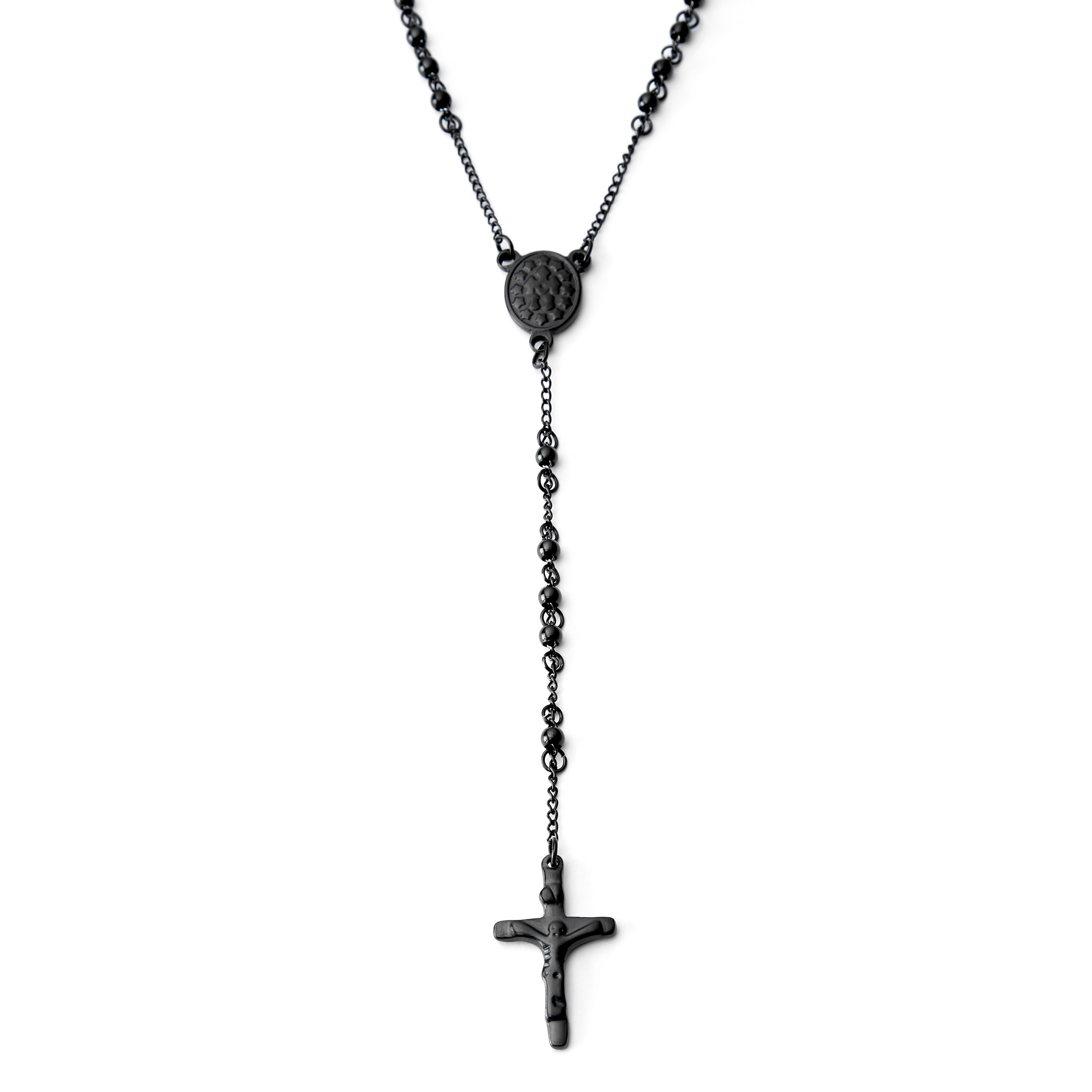 Thin clearance rosary necklace