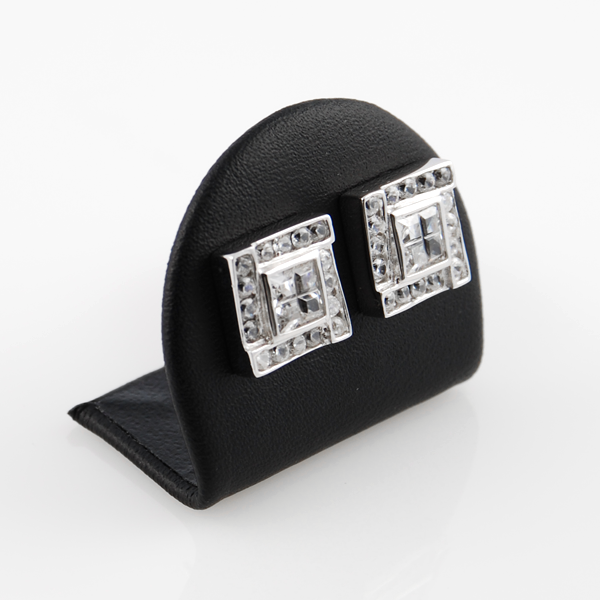 Store Sølv Bling Øreringe - 2