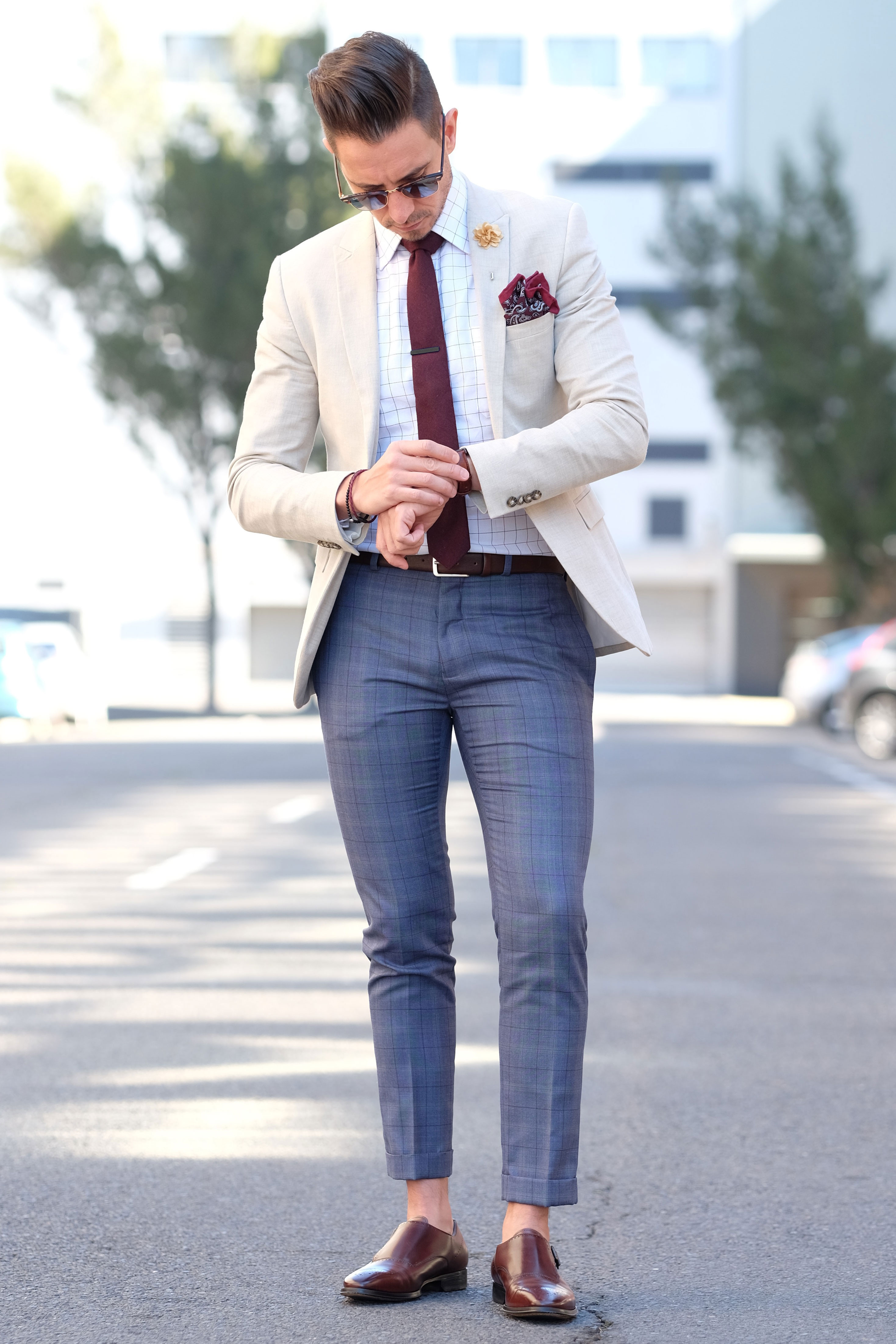 Black Square Short Tie Clip - 7