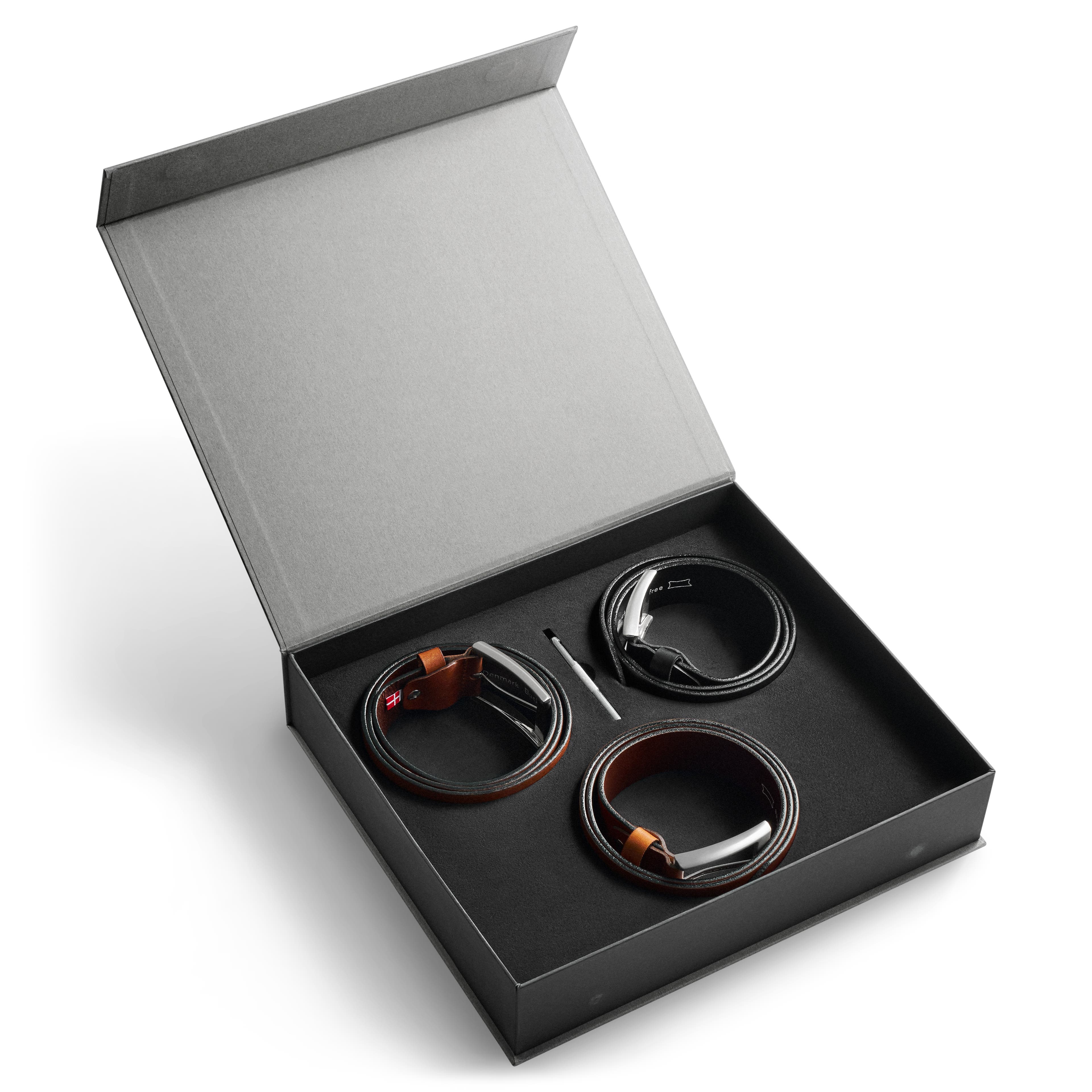 Dárková krabička s koženým opaskem 85 cm - 1