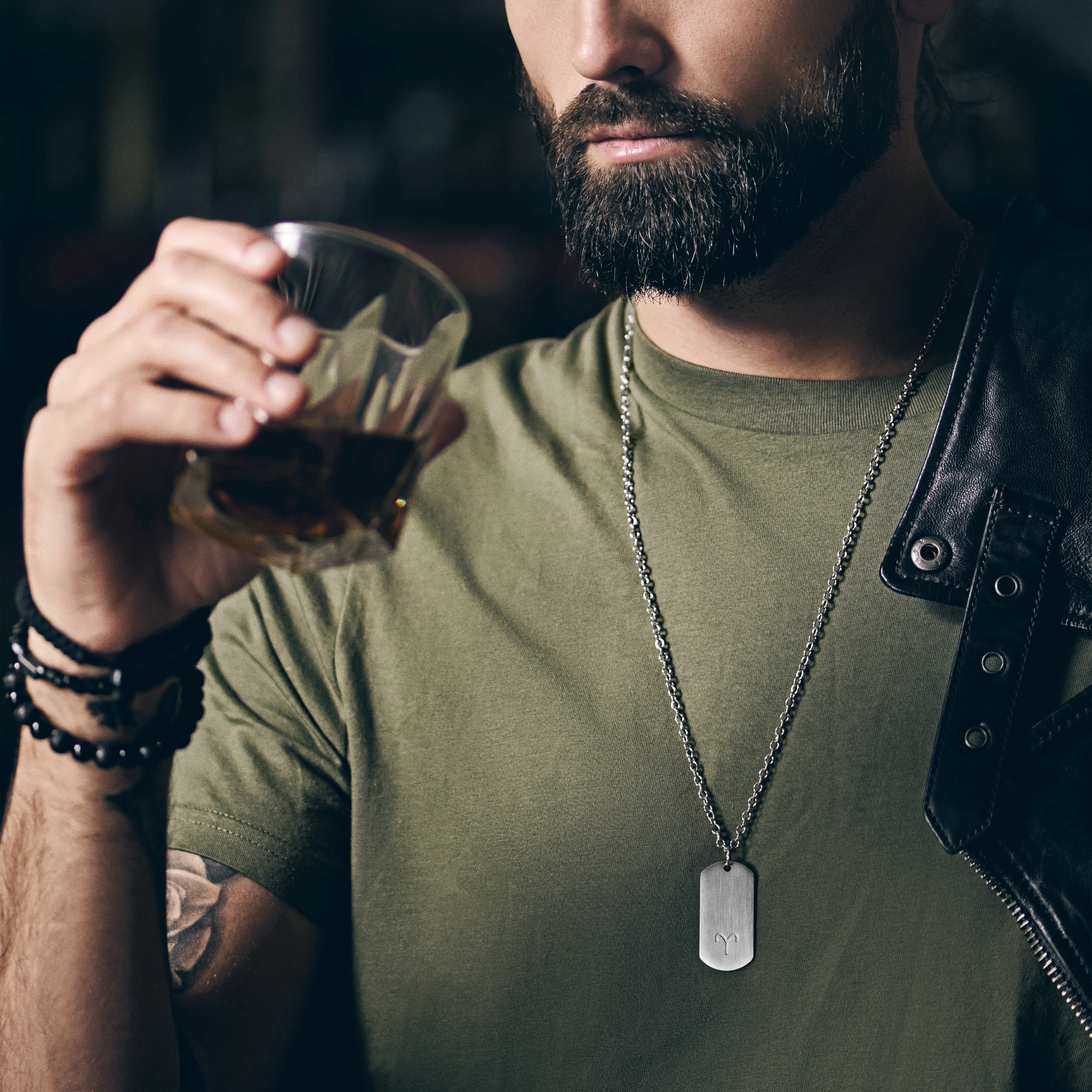 Widder Sternzeichen Kette Stahl Silberfarben - 4