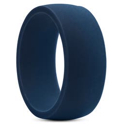Marinblå Klassisk Ring i Silikon