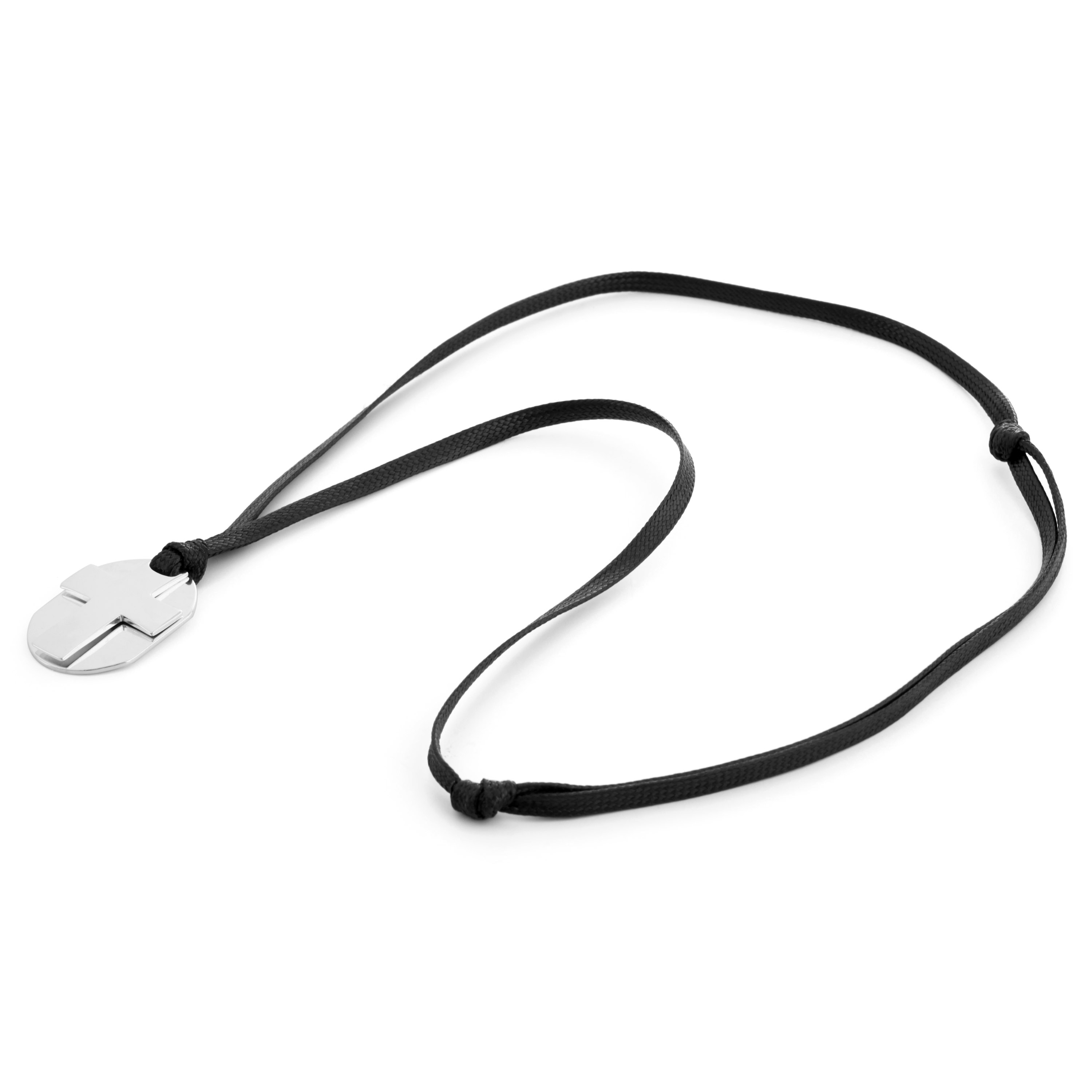 Kaksitasoinen yksinkertainen hopearisti, 925-hopeaa  - 5