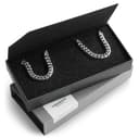 Caja de regalo para pulsera y collar con cadena de acero quirúrgico de 6 mm Caja de regalo para pulsera y collar con cadena de acero quirúrgico de 6 mm