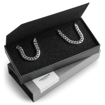Κουτί Δώρου Βραχιόλι Αλυσίδα & Κολιέ Από Χειρουργικό Ατσάλι 6 mm  