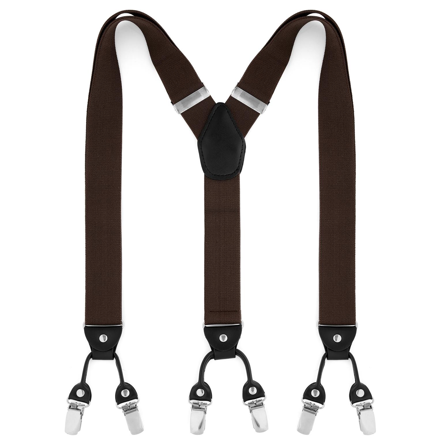 Dark Brown Clip-On Braces Dark Brown Clip-On Braces