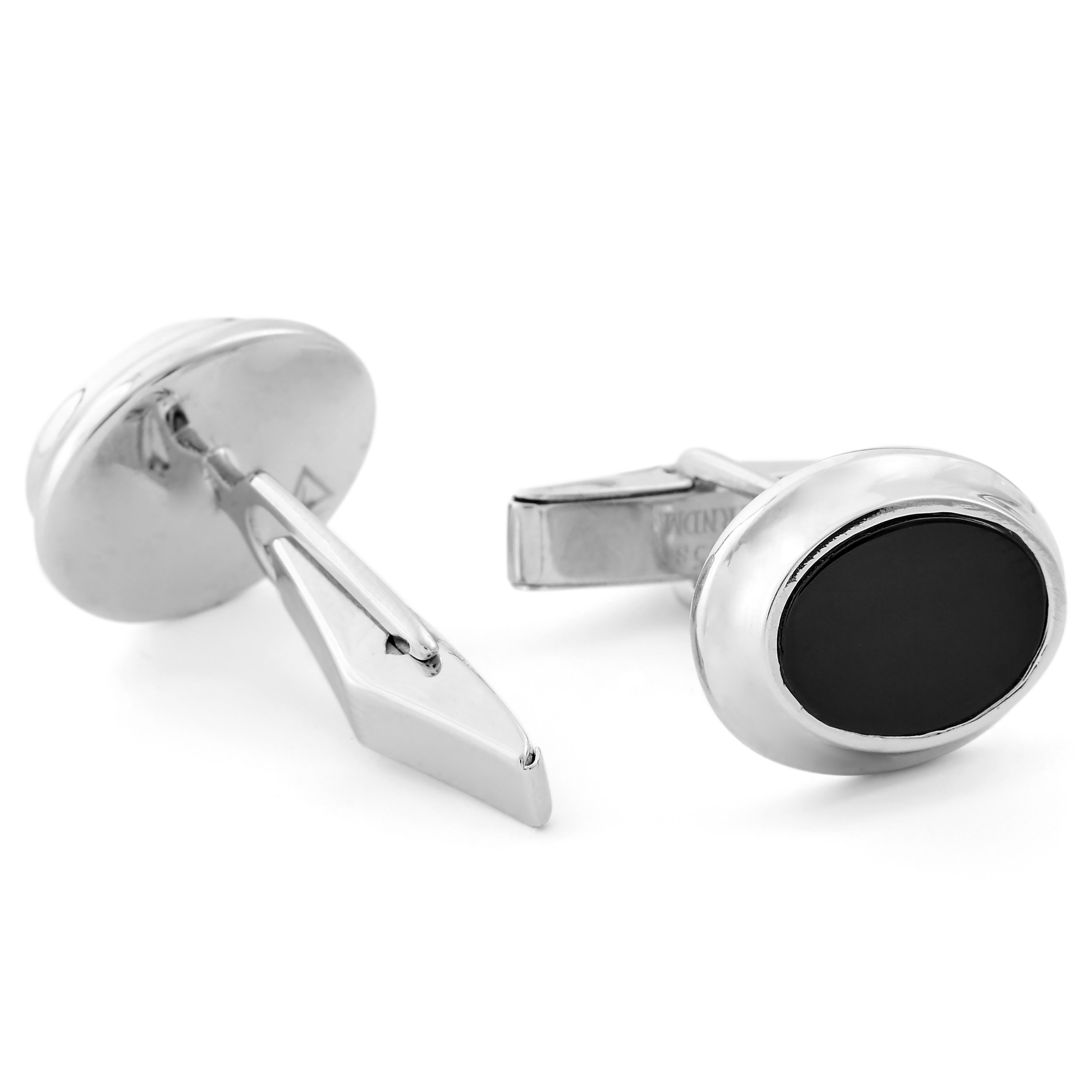 Black Oval 925s Silver Set - 5
