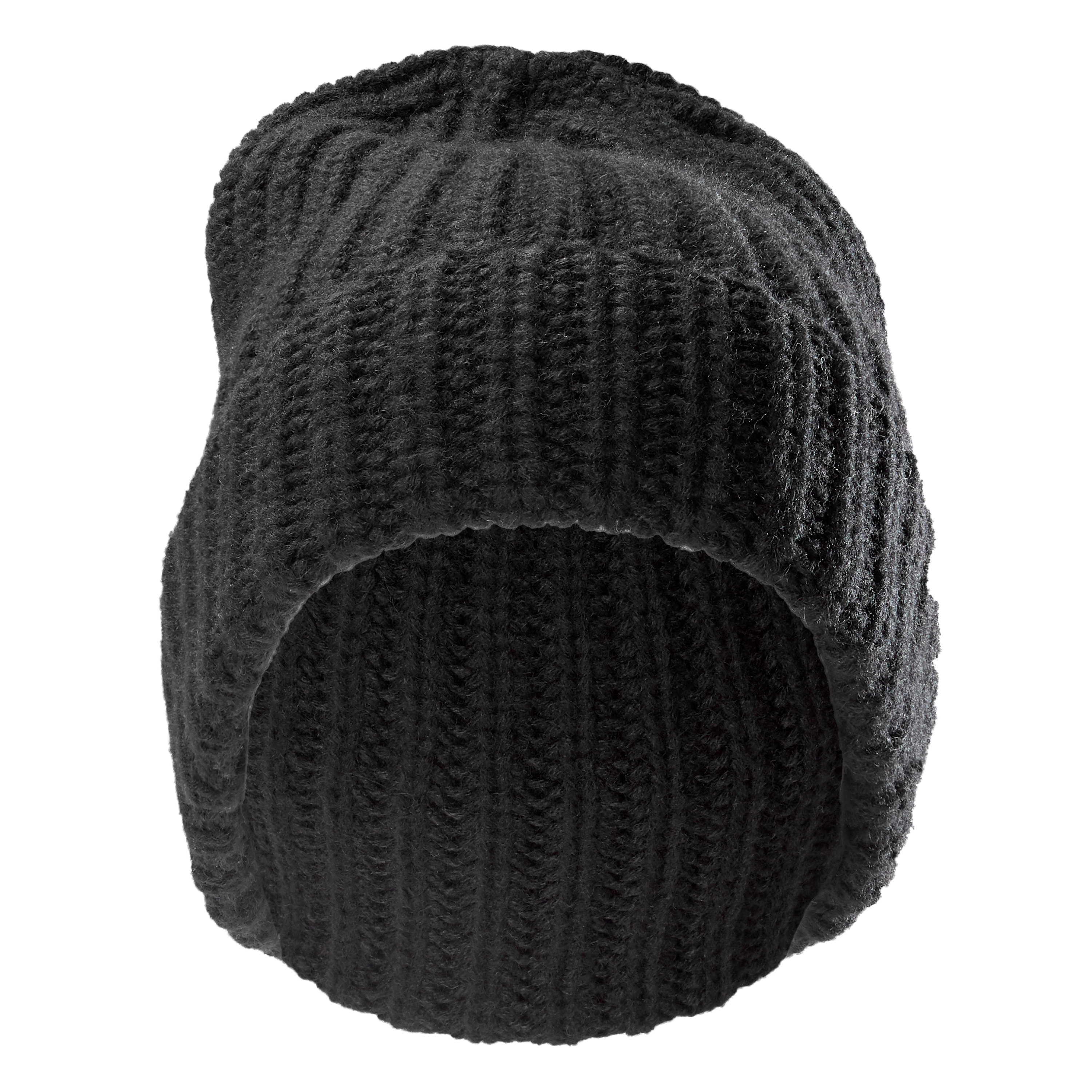 Fee Black Chunky Knit Montagna Beanie  - 2