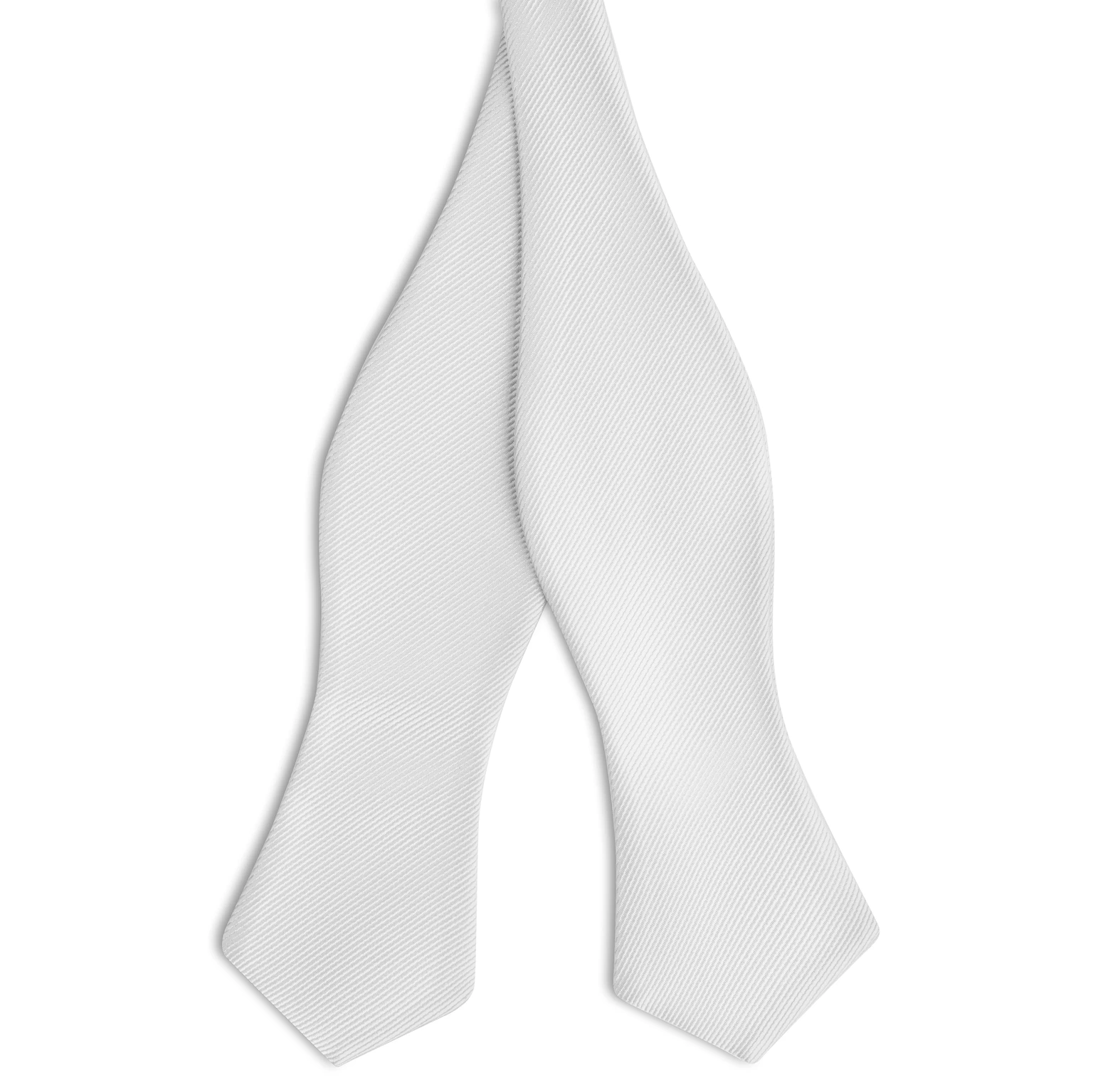 Hvid Grosgrain Diamantformet Butterfly Hvid Grosgrain Diamantformet Butterfly