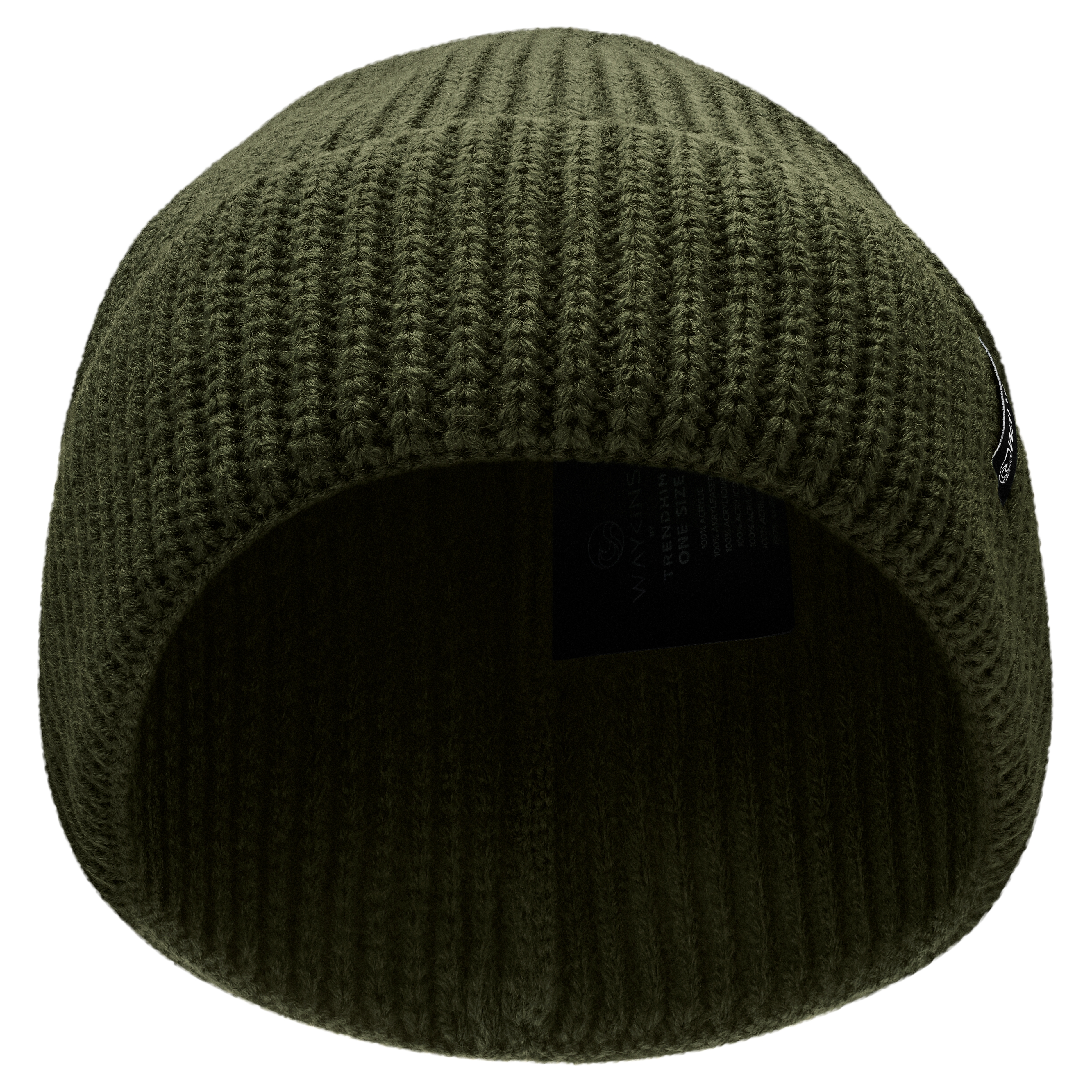 Baltic | Gorro de punto de canalé de acrílico verde oliva - 2