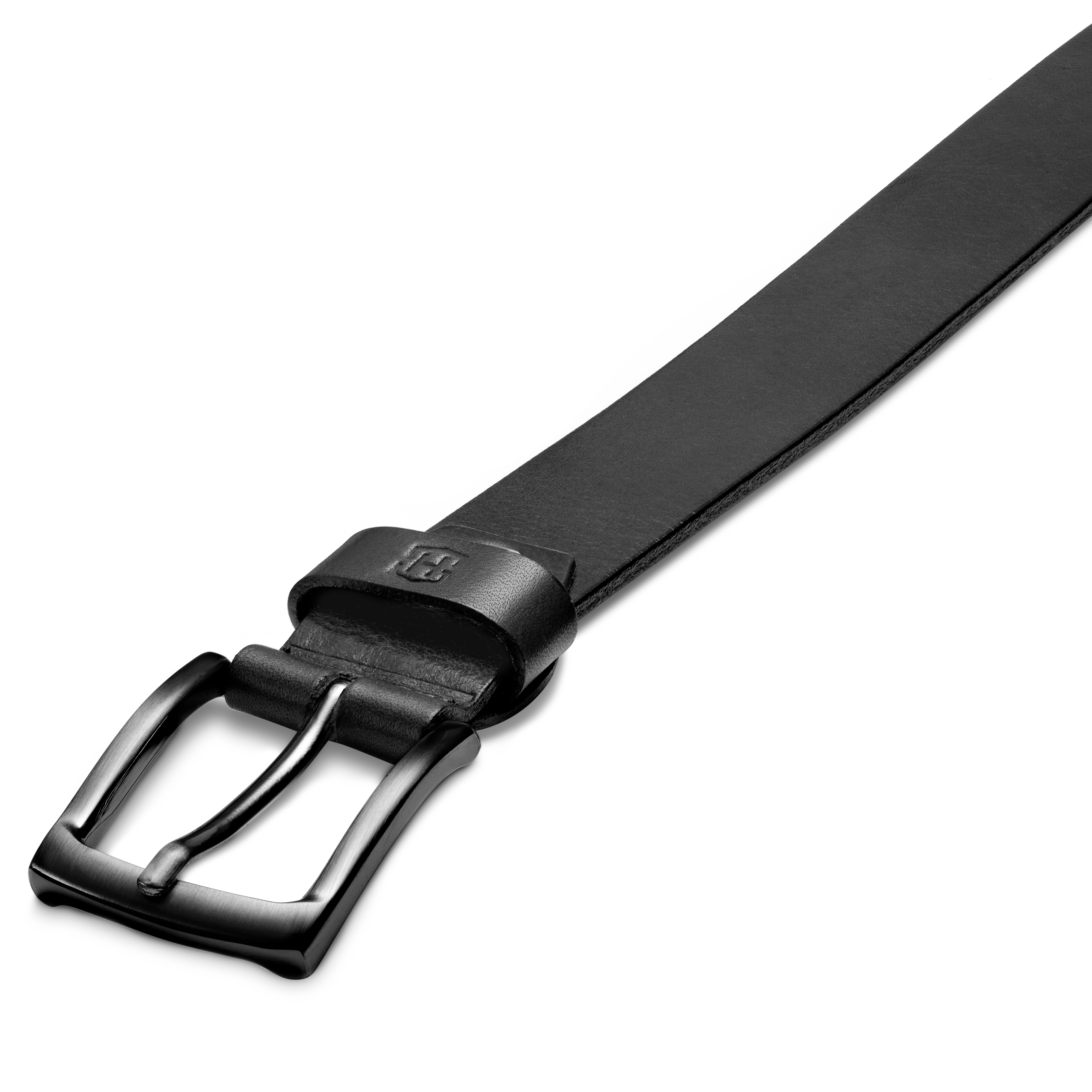 Ledergürtel Schwarz Vollnarbenleder Sasha  - 3