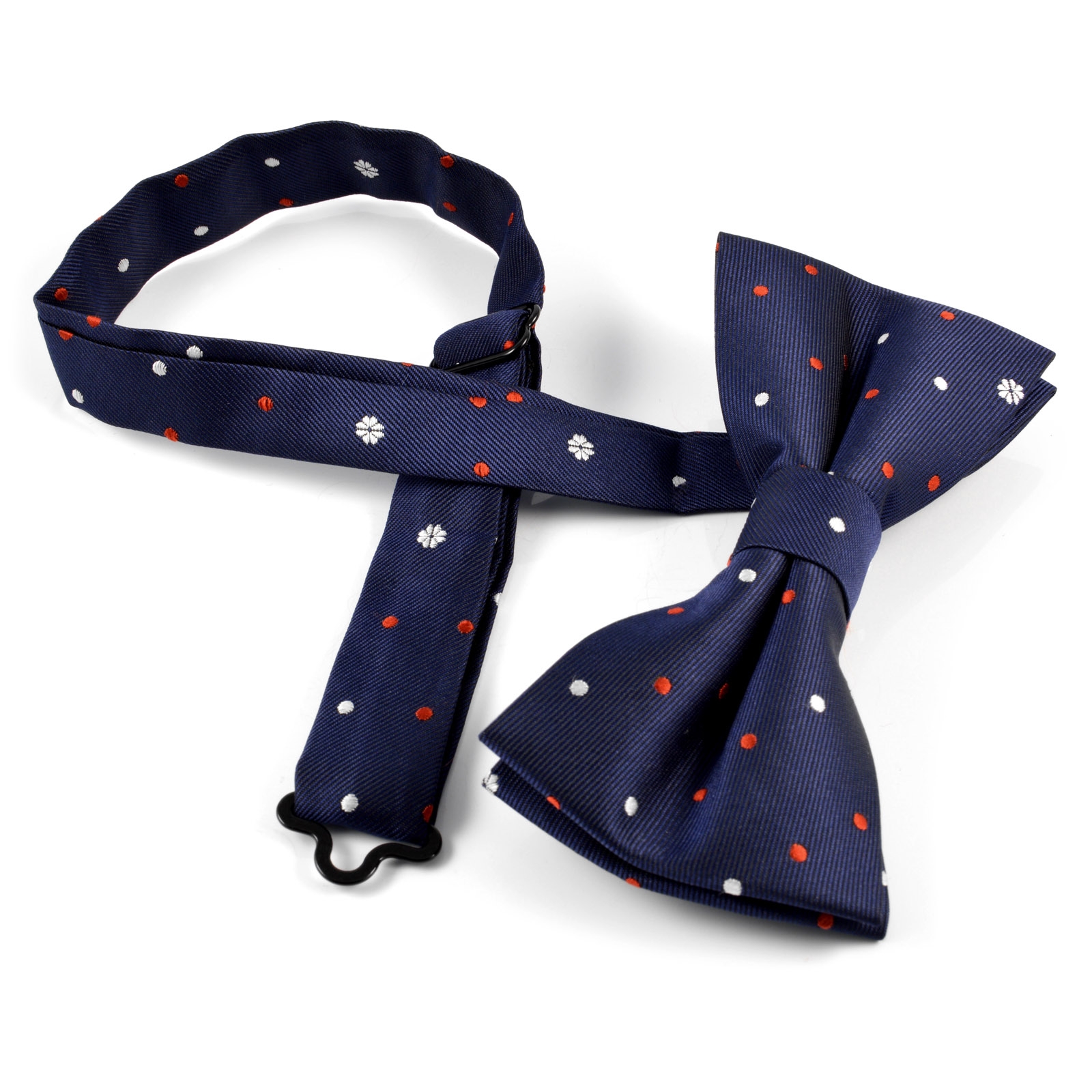 Dark Blue Pre-Tied Bow Tie - 2