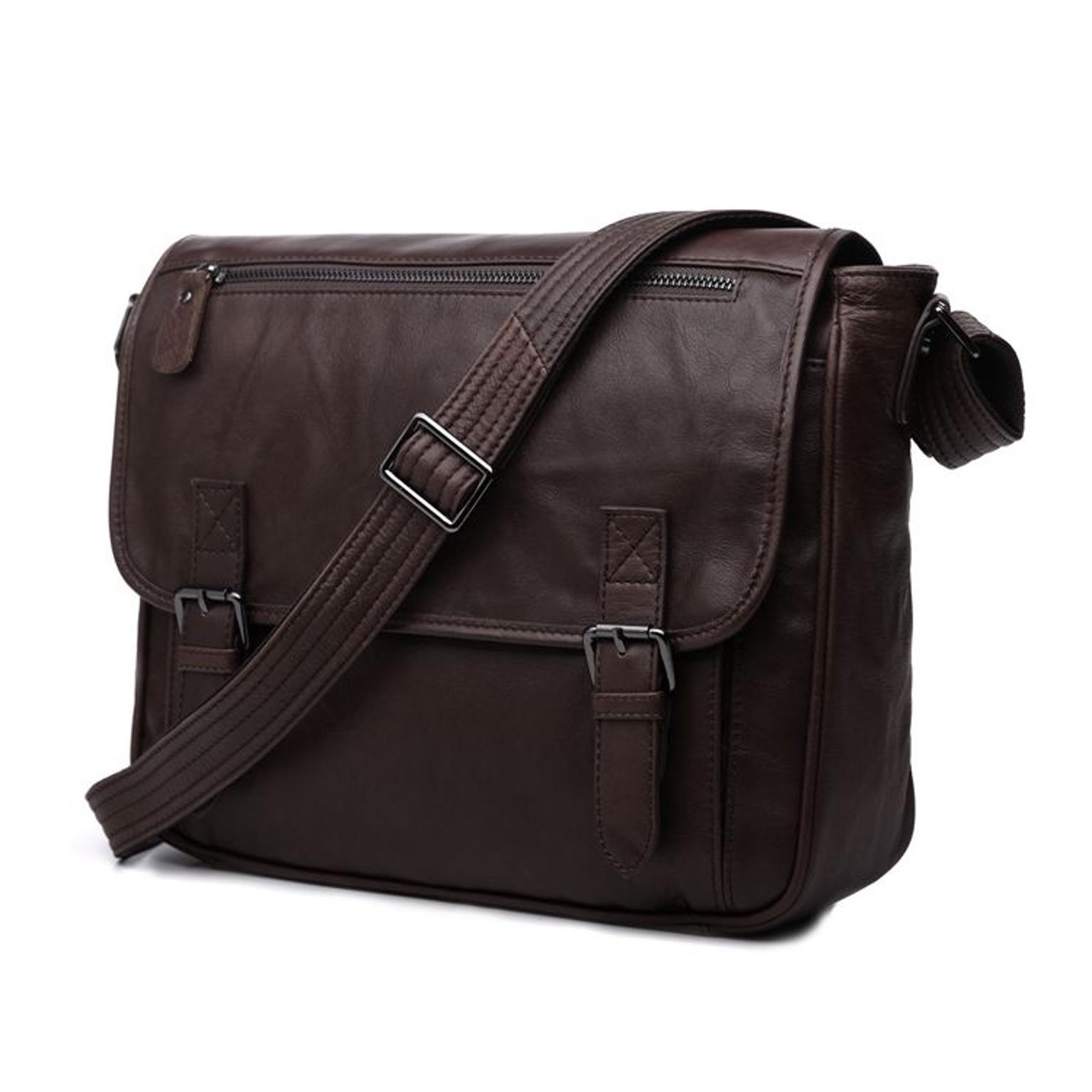 Sac messenger en cuir Overly Sac messenger en cuir Overly