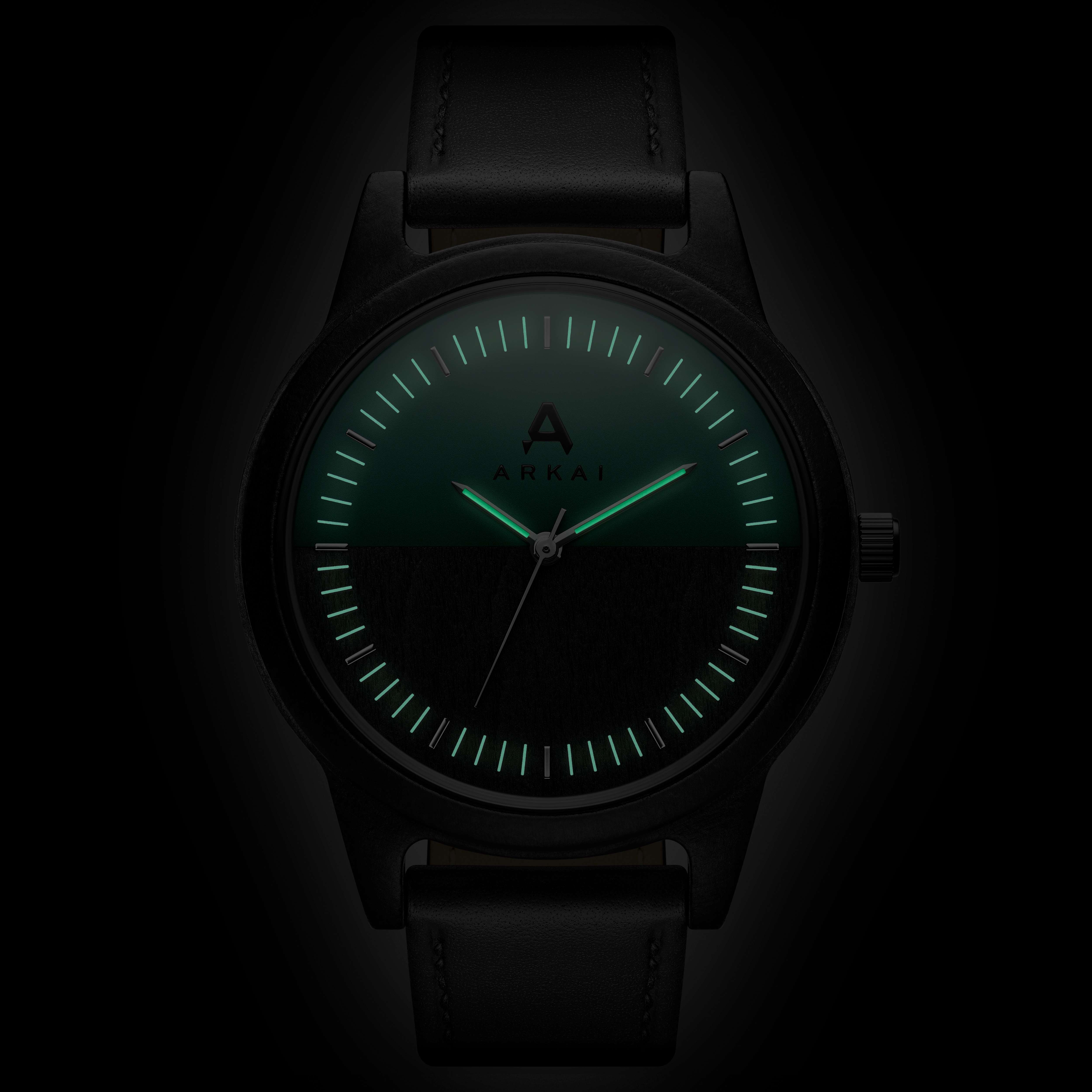 Arbor | Green Two-Tone Dial Maple Wood Watch - 2