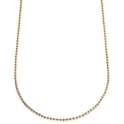 Essentials | 3 mm Gold-Tone Ball Chain Necklace