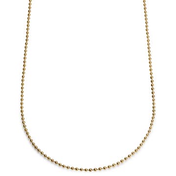Essentials | Collar de cadena de bolas dorado de 3 mm Essentials | Collar de cadena de bolas dorado de 3 mm