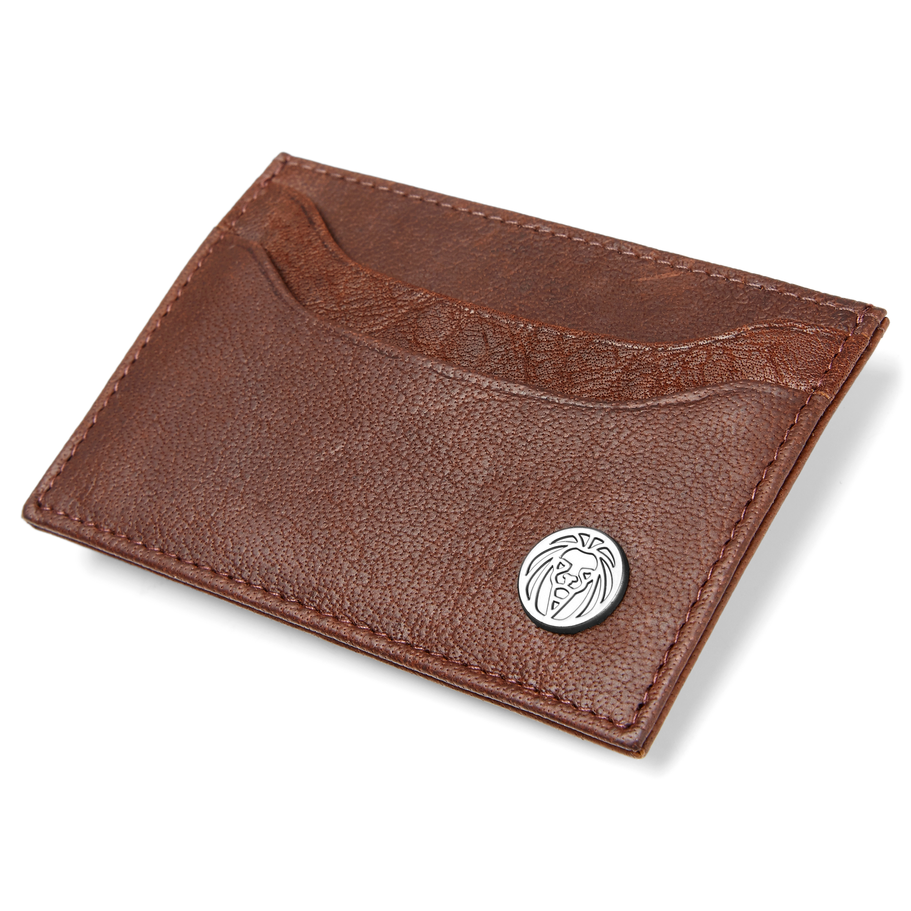 Oxford Brun Clip-On Skinnkortholder - 3