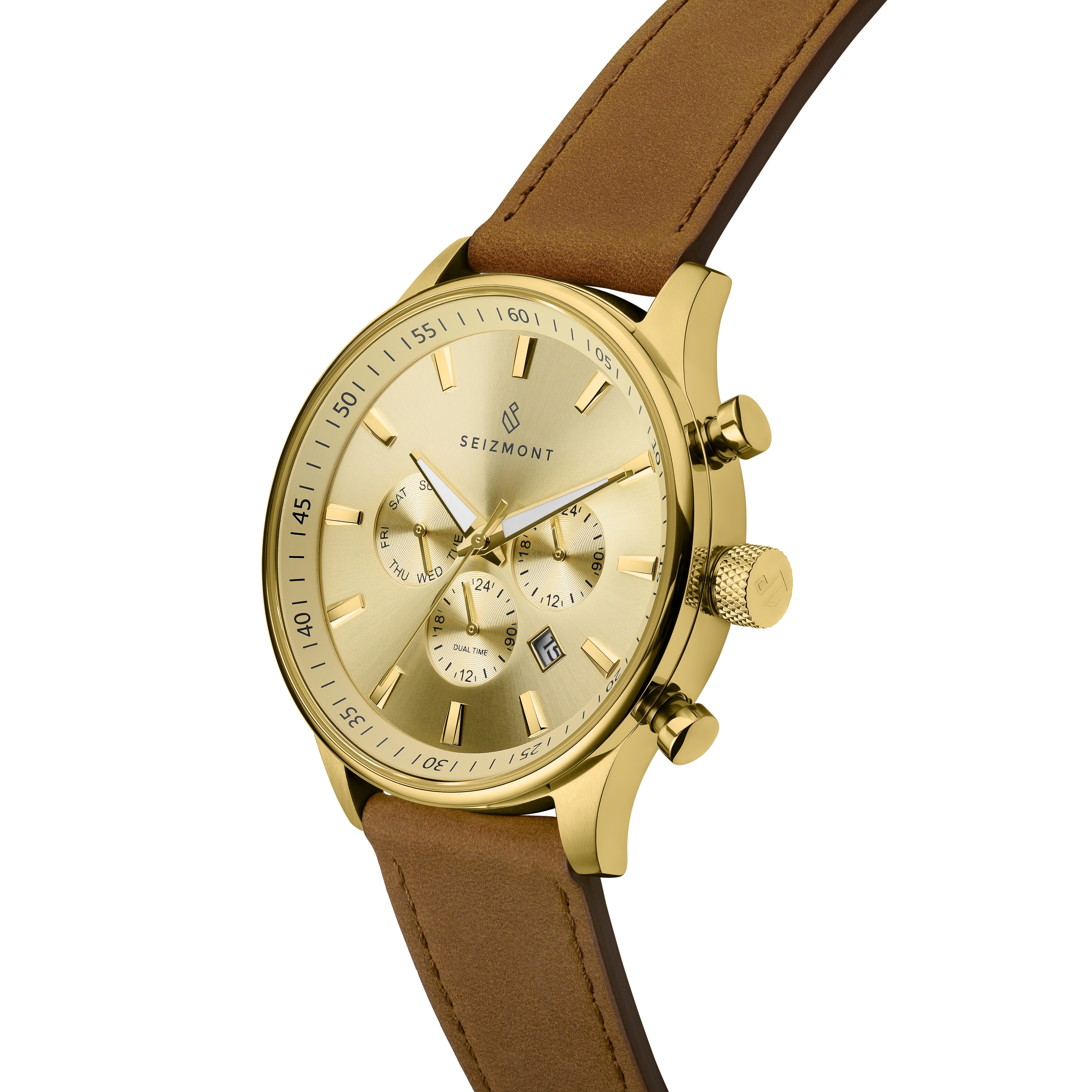 Ceas Troika în nuanțe aurii și maro - 2