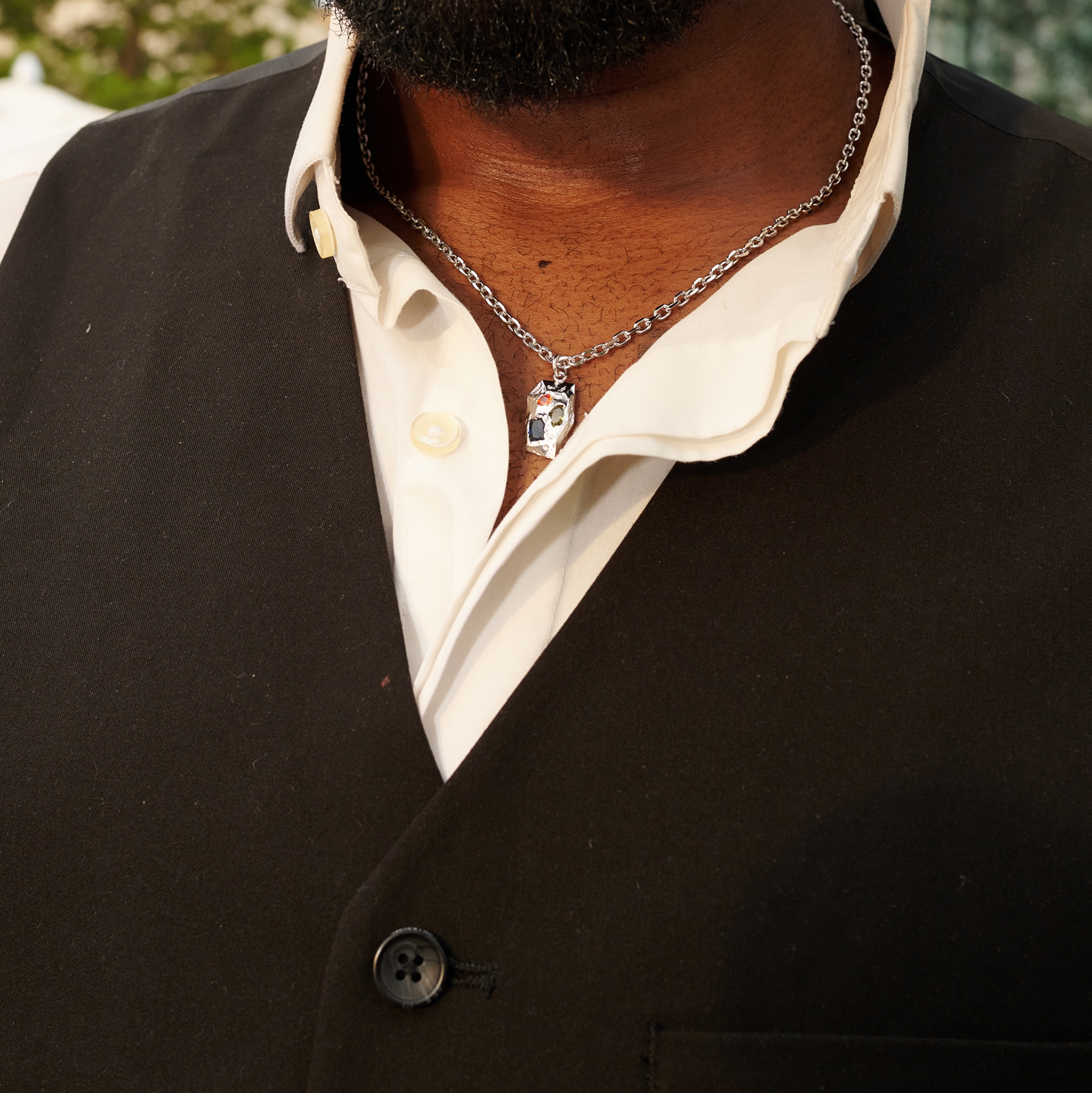 Hidden Gem | Phoenix 925 Sterling Silver Mosaic Necklace - 5