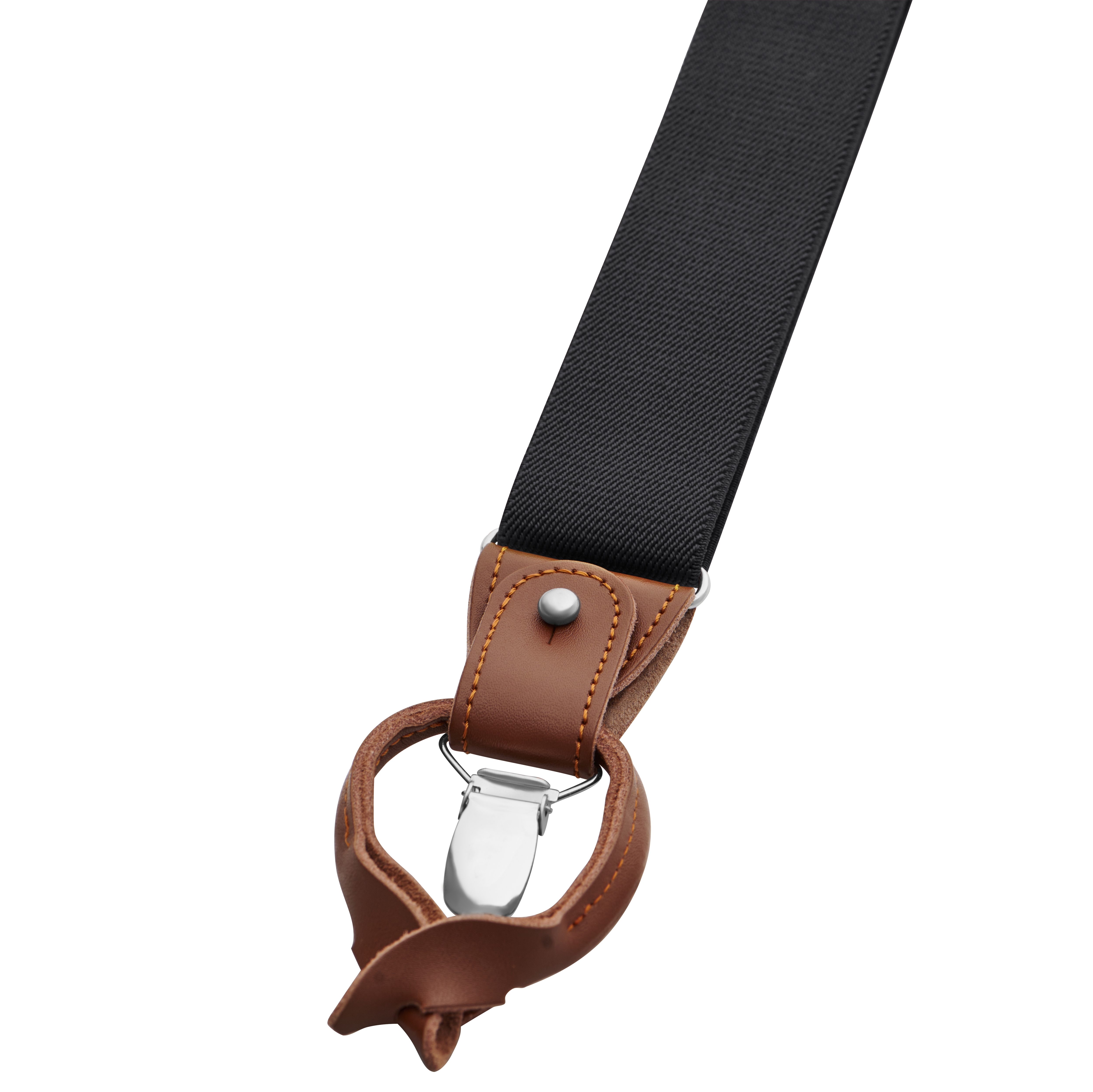 Vexel | Wide Black Convertible X-back Braces - 3