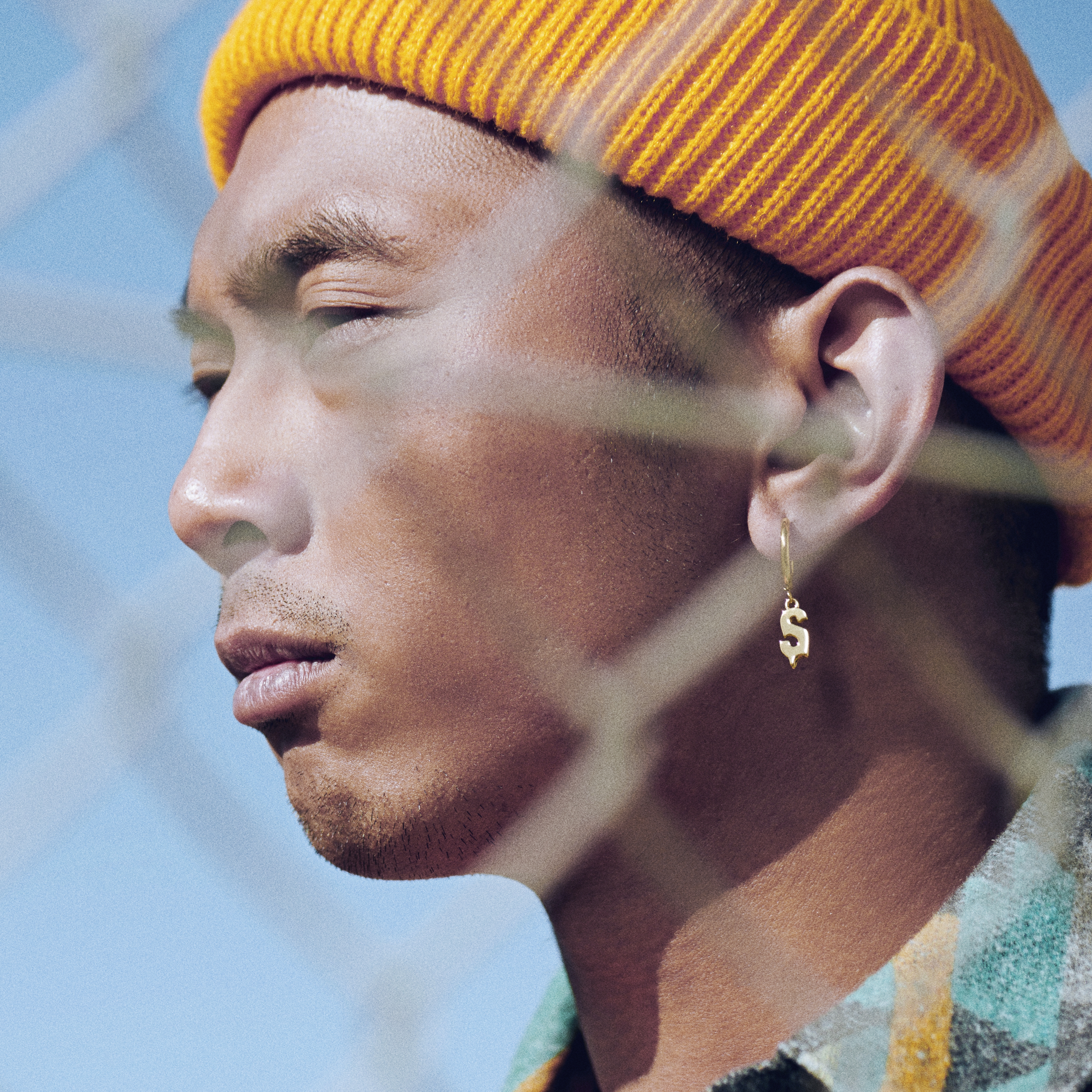 Fahrenheit | Melting Gold-tone Initial S Earring - 2