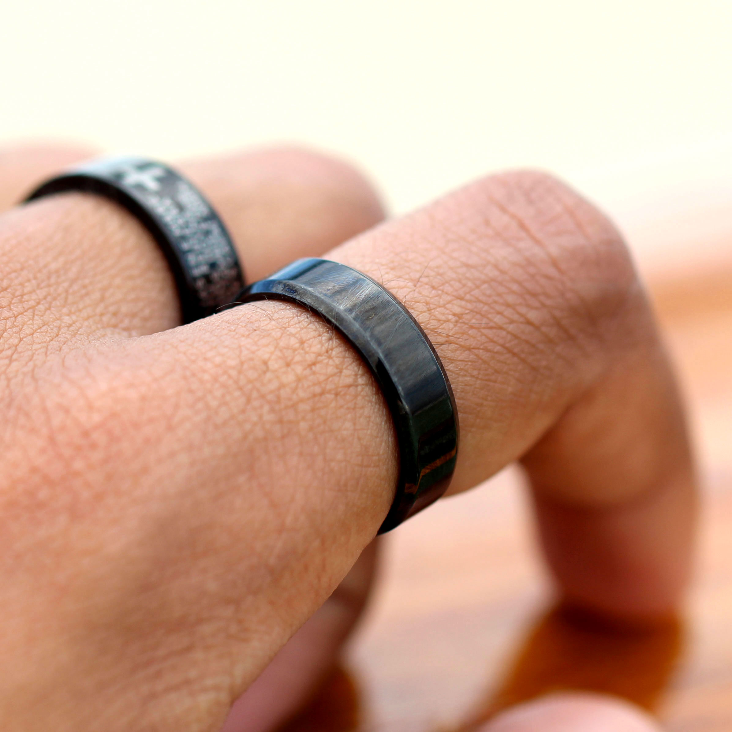 Anel em Aço Preto Vertigo - 4