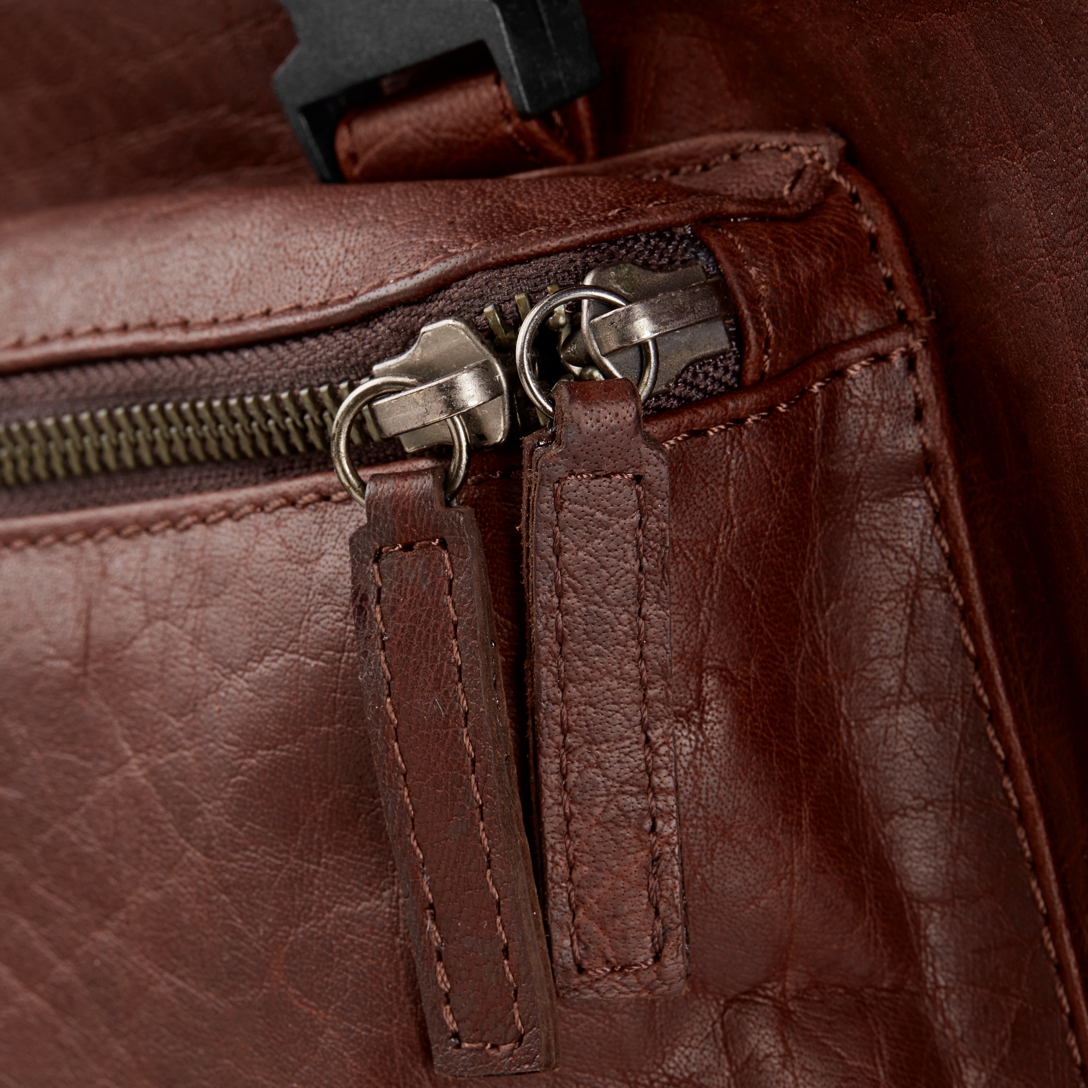 Oxford Brun Läderryggsäck - 5