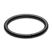 Fekete titán piercing gyűrű - 10 mm Fekete titán piercing gyűrű - 10 mm
