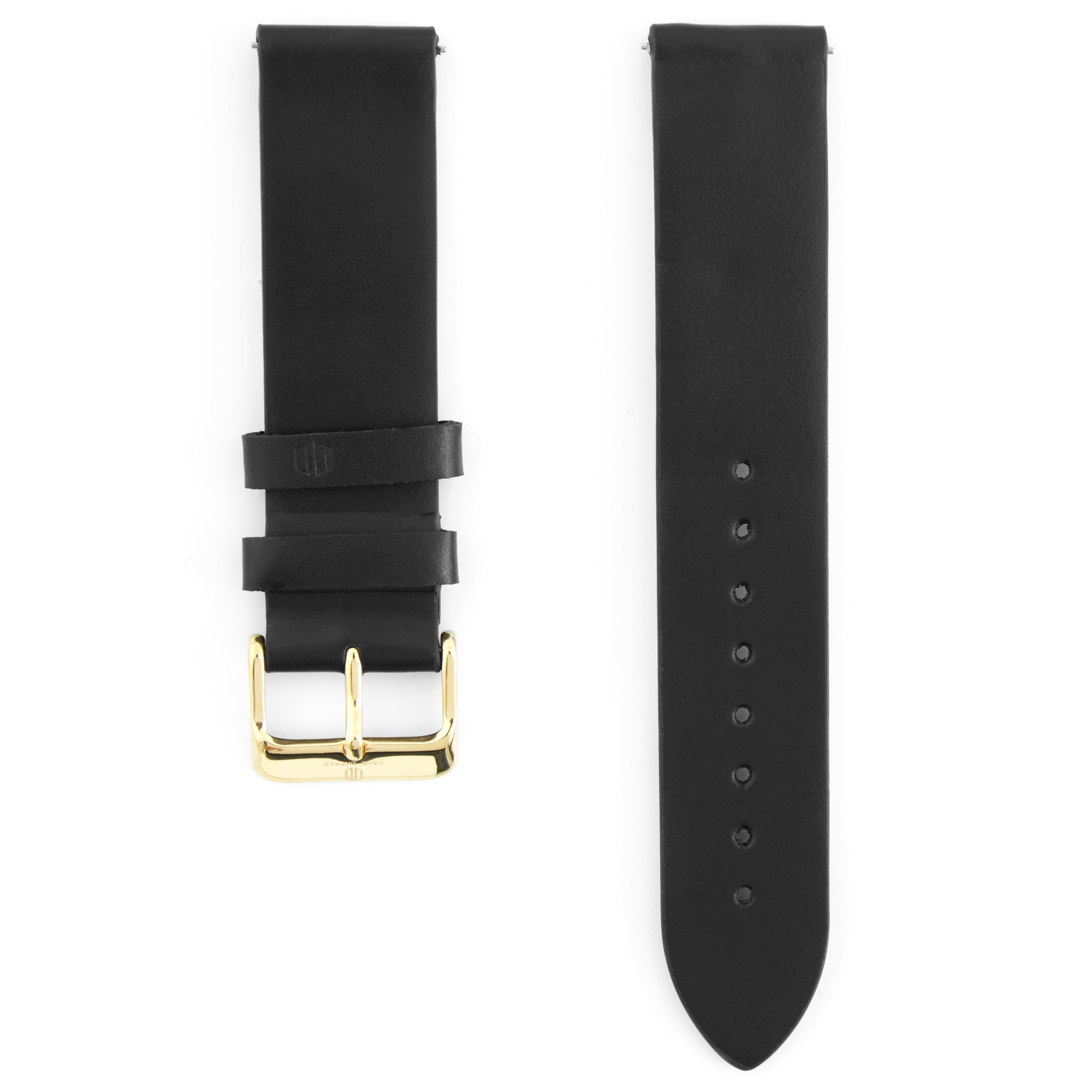 thumbnail image 2 of Tissot 9mm Black Leather Watch Strap - Replacement Band For Tissot Watches 2 of 10