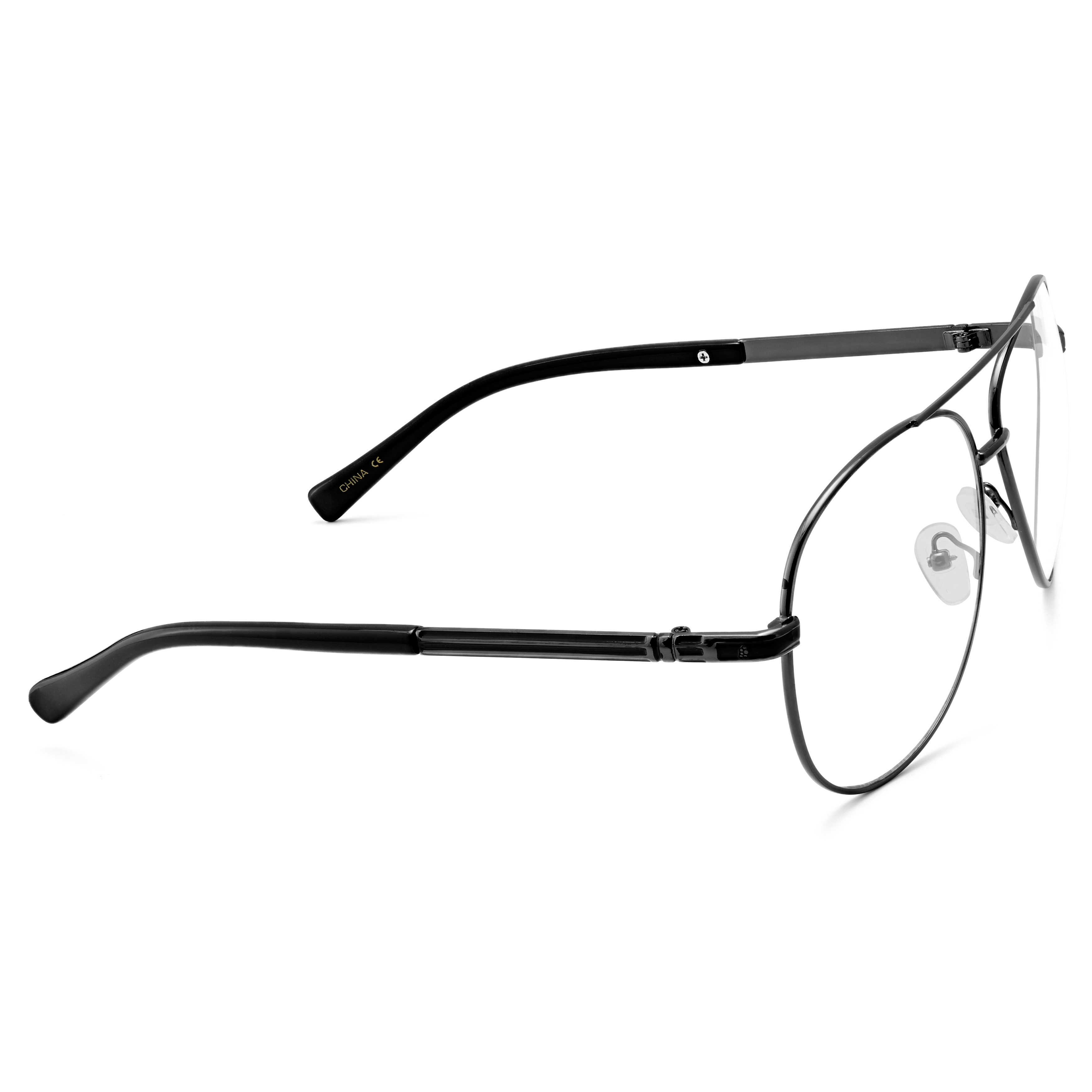 The Professor Black Frame Glasses - 3