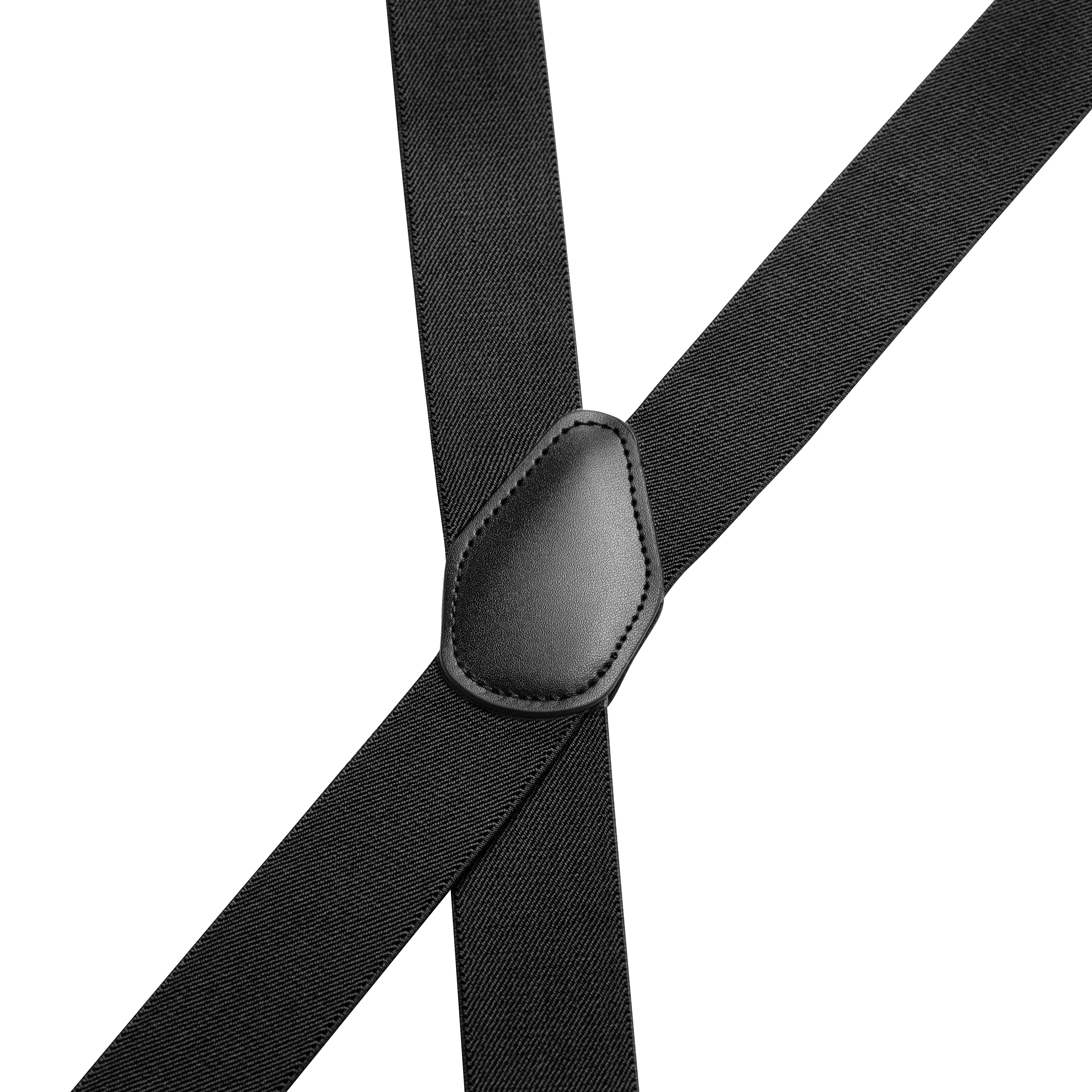 Vexel | Bretelles larges en X à pinces de couleur noire - 2