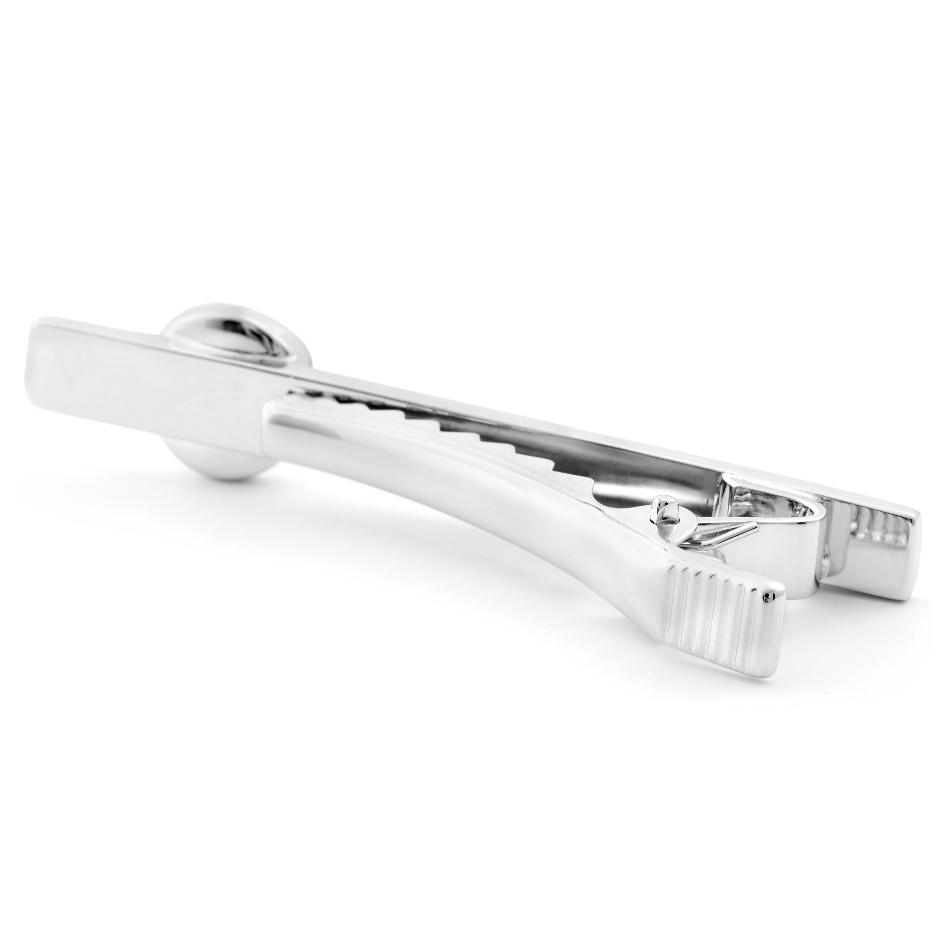  925er Silber Krawattenklammer Mit Schwarzem Achat - 2