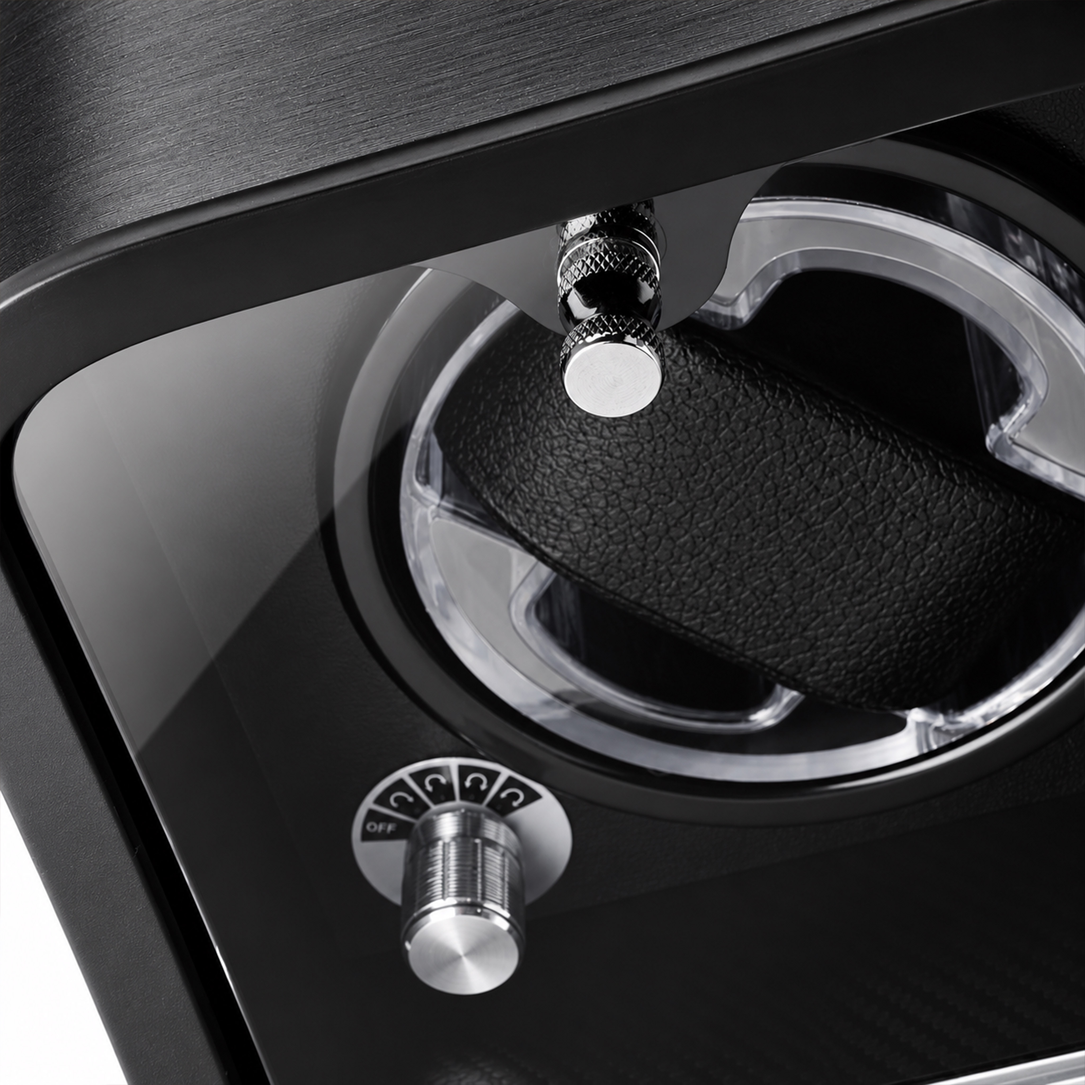 Chrono | Black Watch Winder, Black Interior with Illumination - 3
