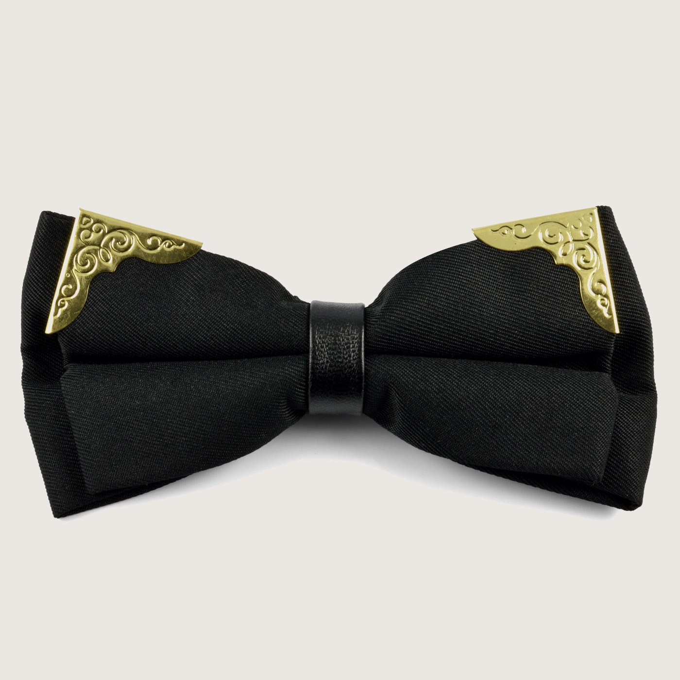 DQT Papillon Uomo Pre-legato In Raso - Colore Nero/Bianco, Eleganza Semplice - 6